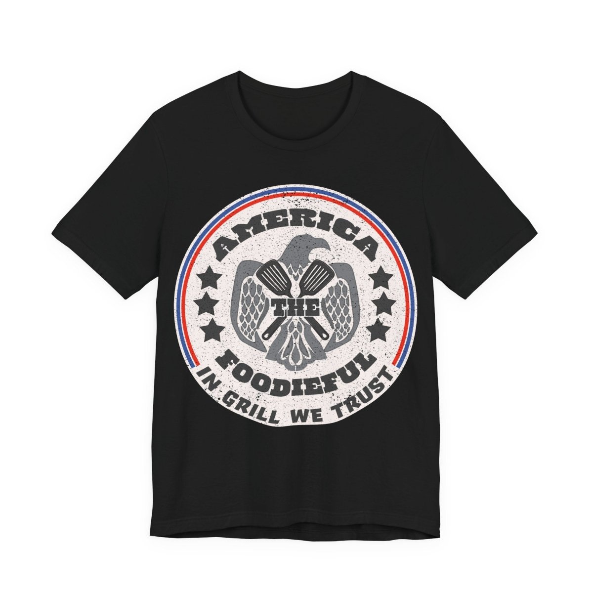 July 4th Grill Foodie Funny Premium T-Shirt, In Grill We Trust, America The Foodieful