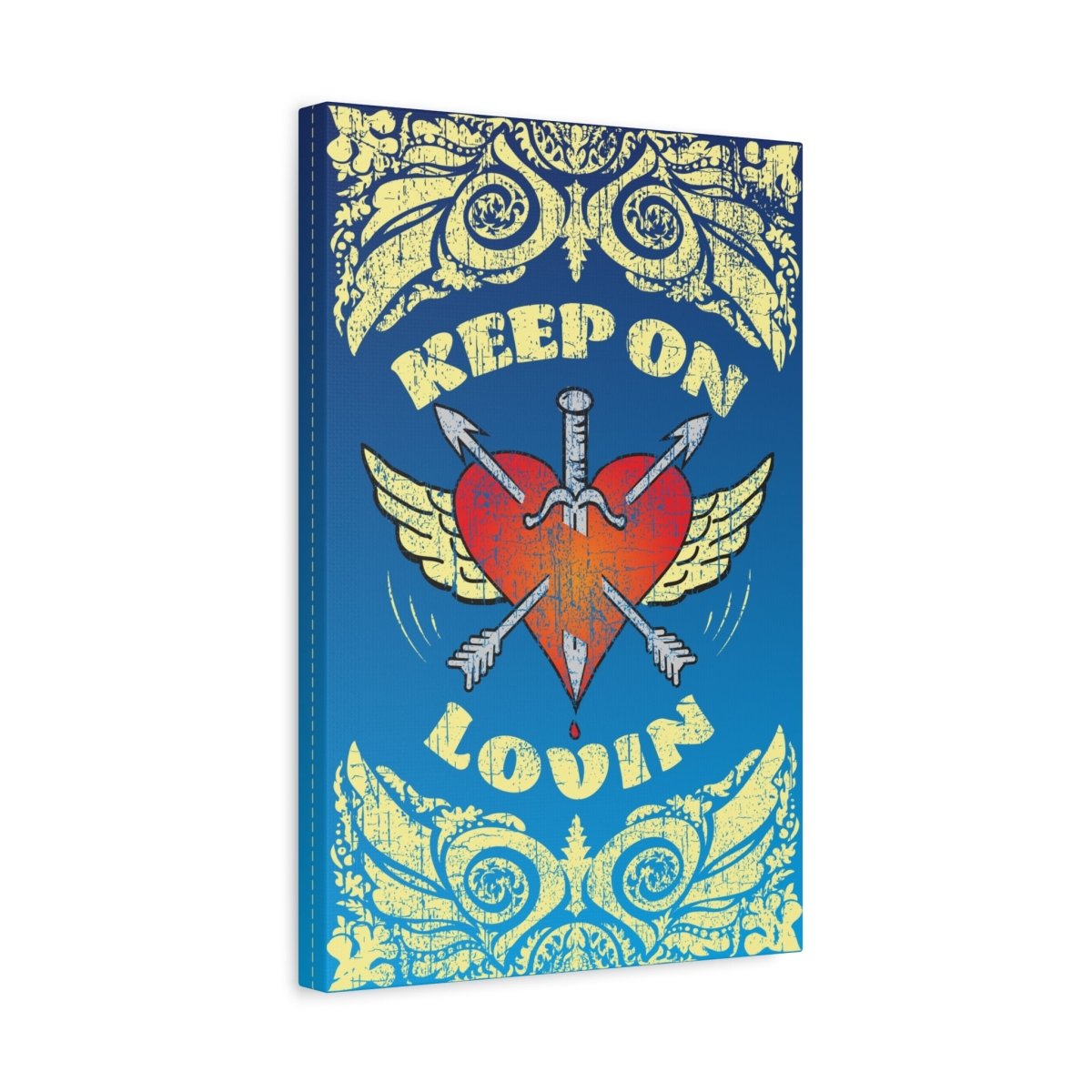 Keep On Loving Canvas Wall Art Wrap, 1.25" Deep