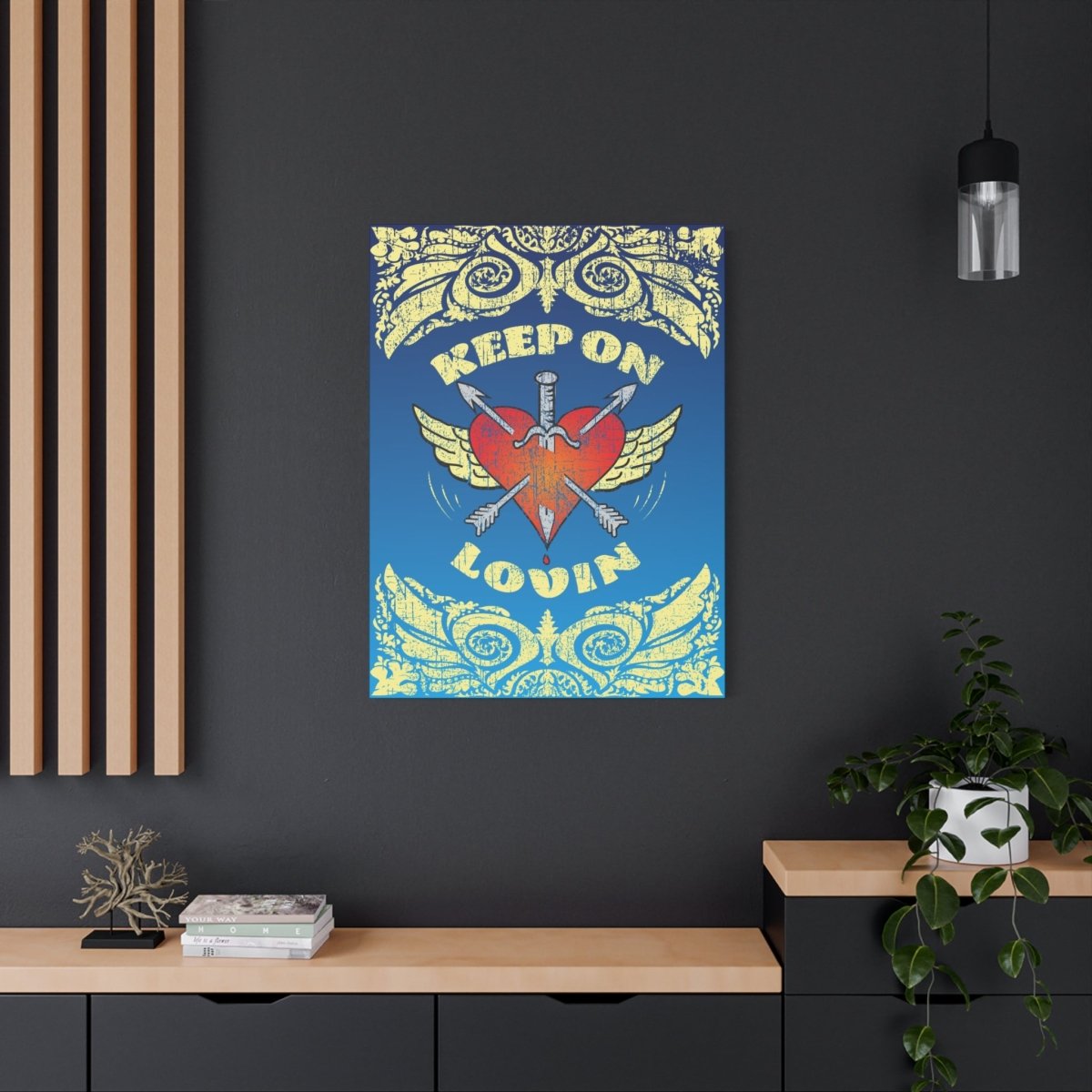 Keep On Loving Canvas Wall Art Wrap, 1.25" Deep