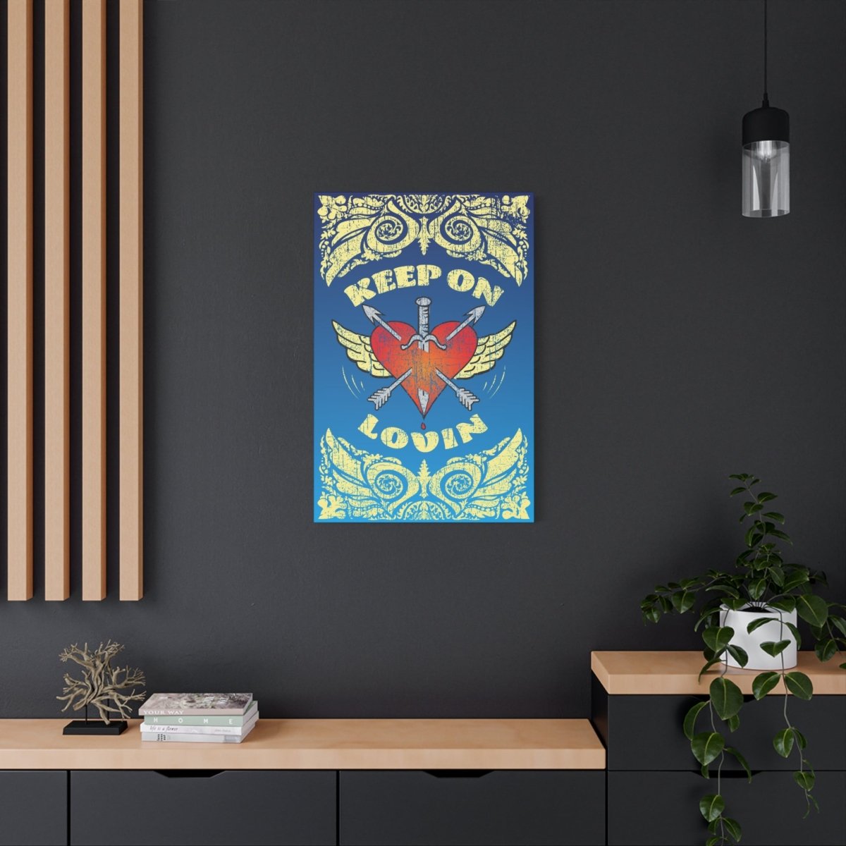 Keep On Loving Canvas Wall Art Wrap, 1.25" Deep