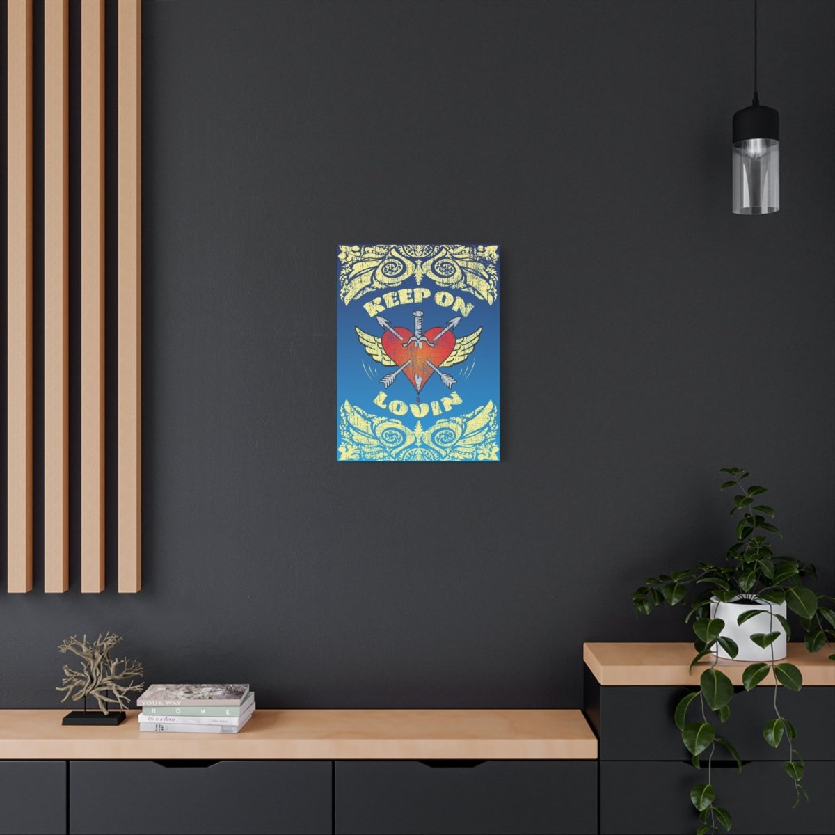 Keep On Loving Canvas Wall Art Wrap, 1.25" Deep