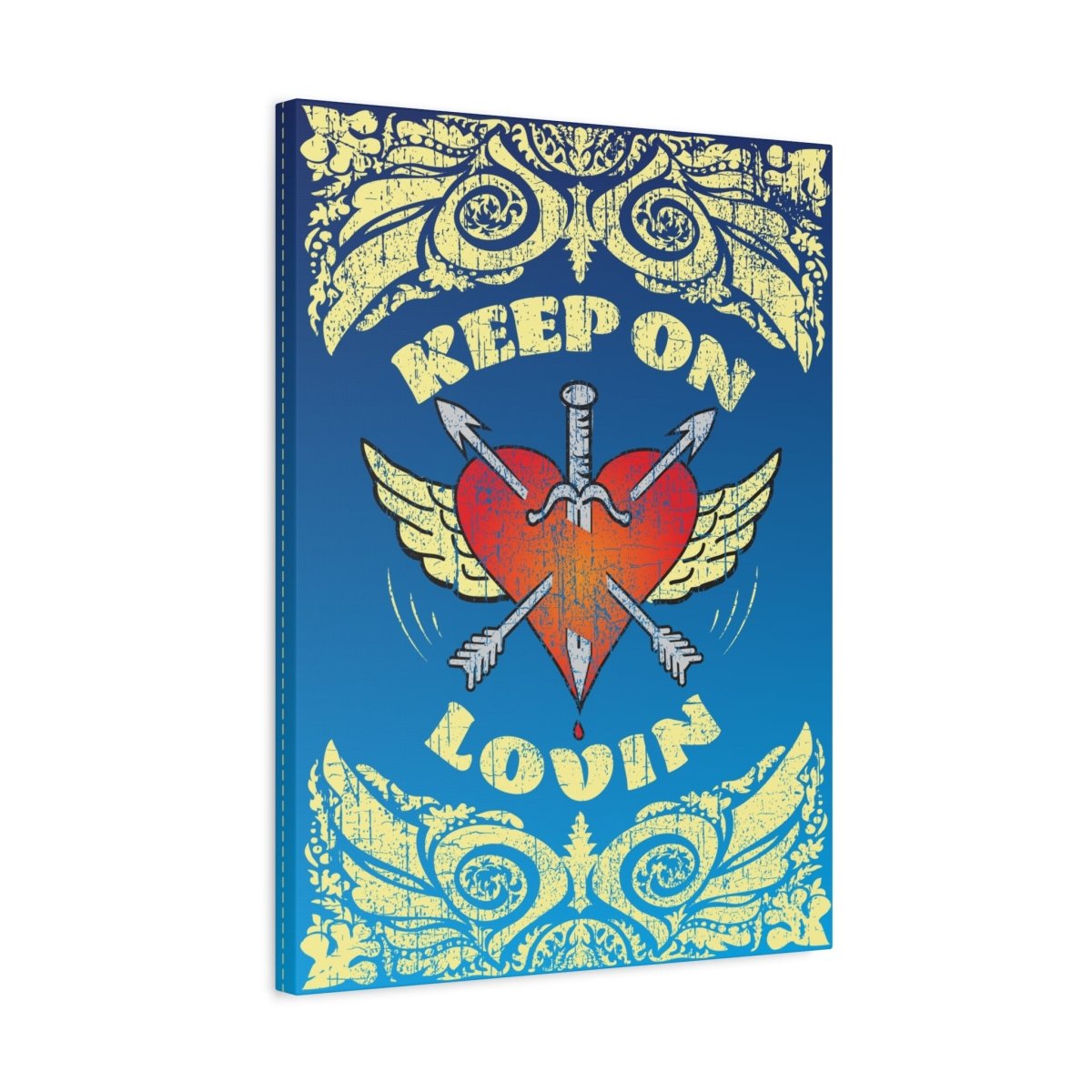 Keep On Loving Canvas Wall Art Wrap, 1.25" Deep