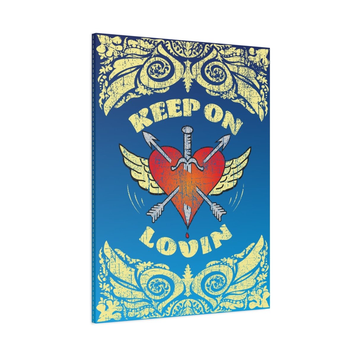 Keep On Loving Canvas Wall Art Wrap, 1.25" Deep