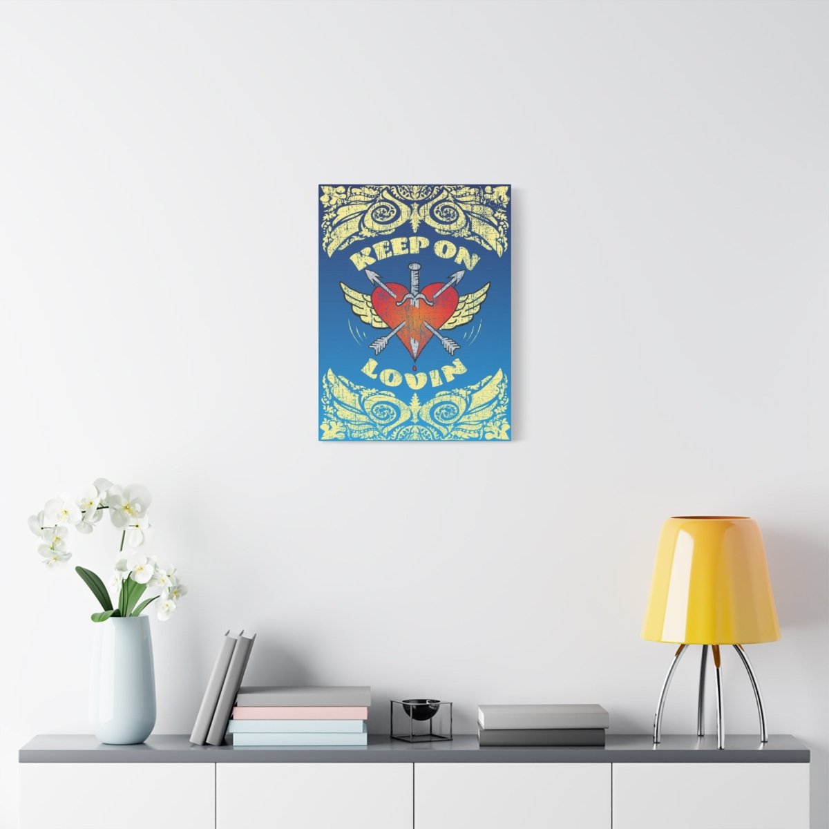 Keep On Loving Canvas Wall Art Wrap, 1.25" Deep