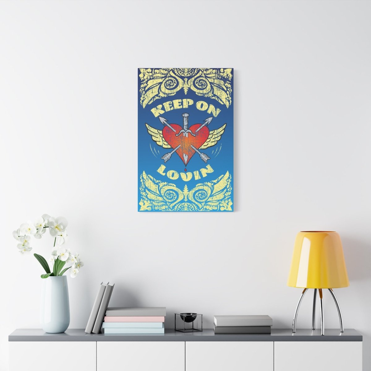 Keep On Loving Canvas Wall Art Wrap, 1.25" Deep