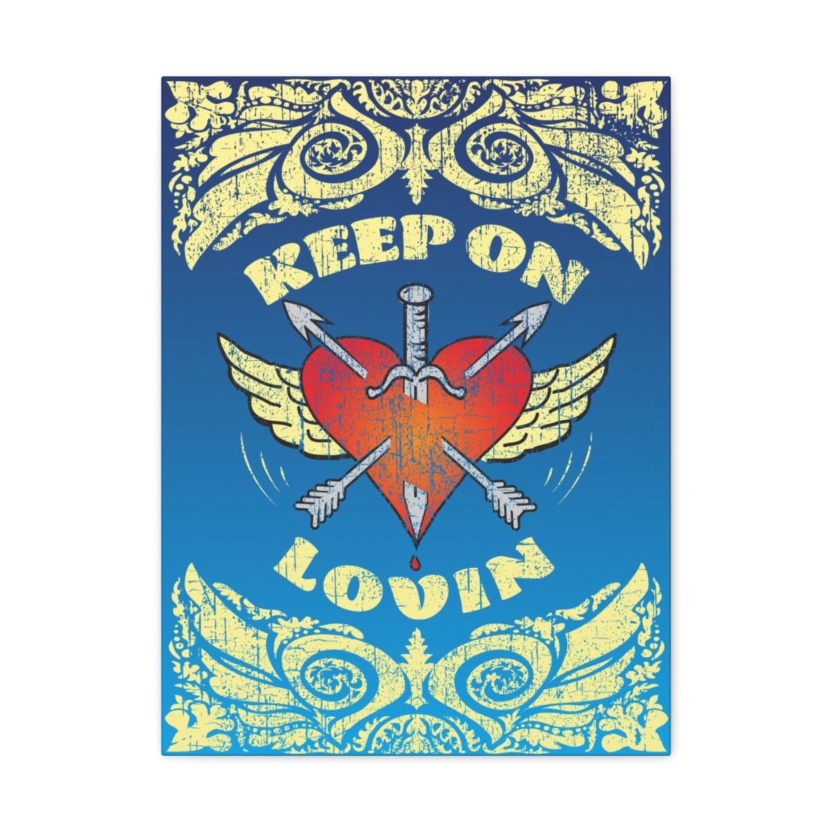 Keep On Loving Canvas Wall Art Wrap, 1.25" Deep