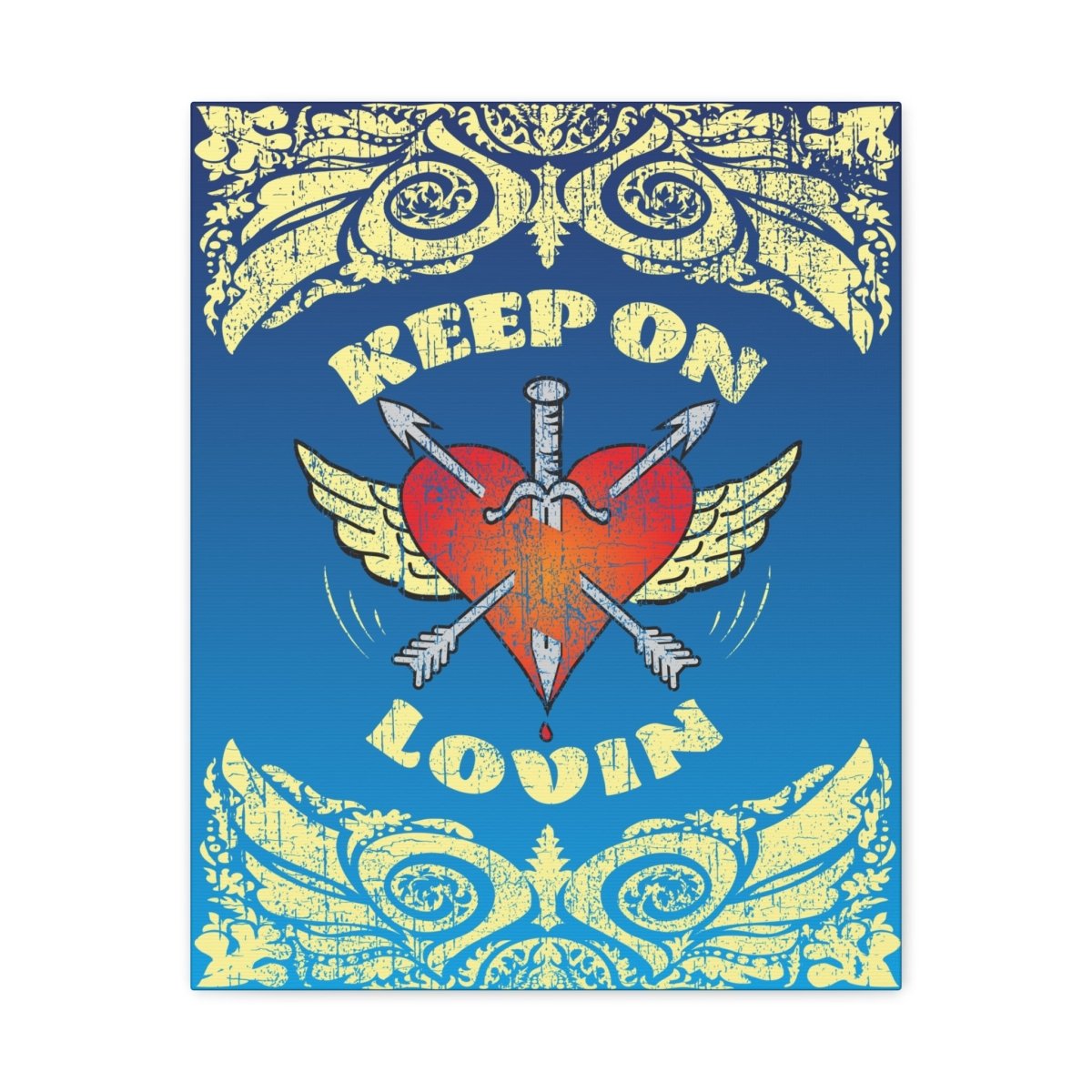 Keep On Loving Canvas Wall Art Wrap, 1.25" Deep