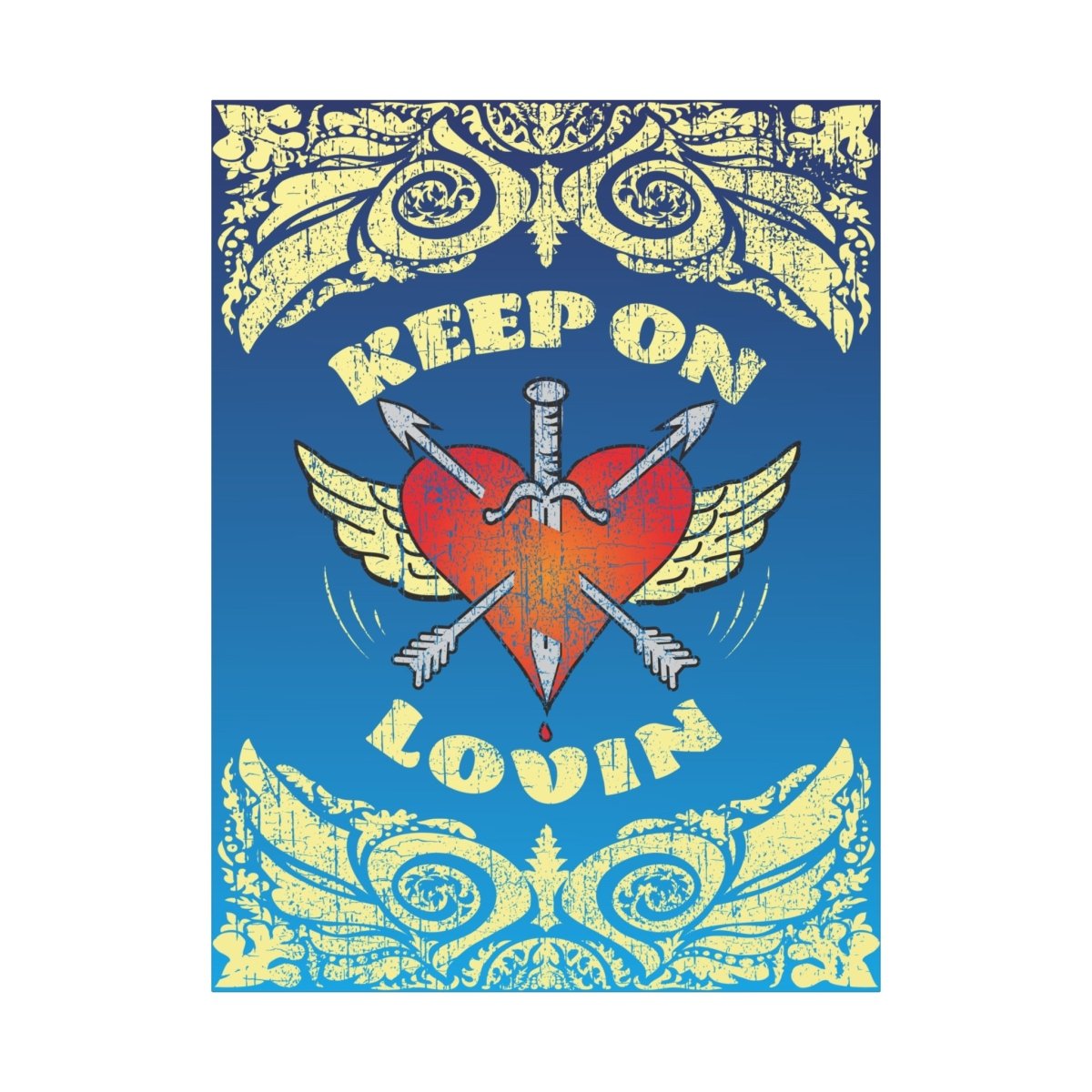 Keep On Loving Canvas Wall Art Wrap, 1.25" Deep