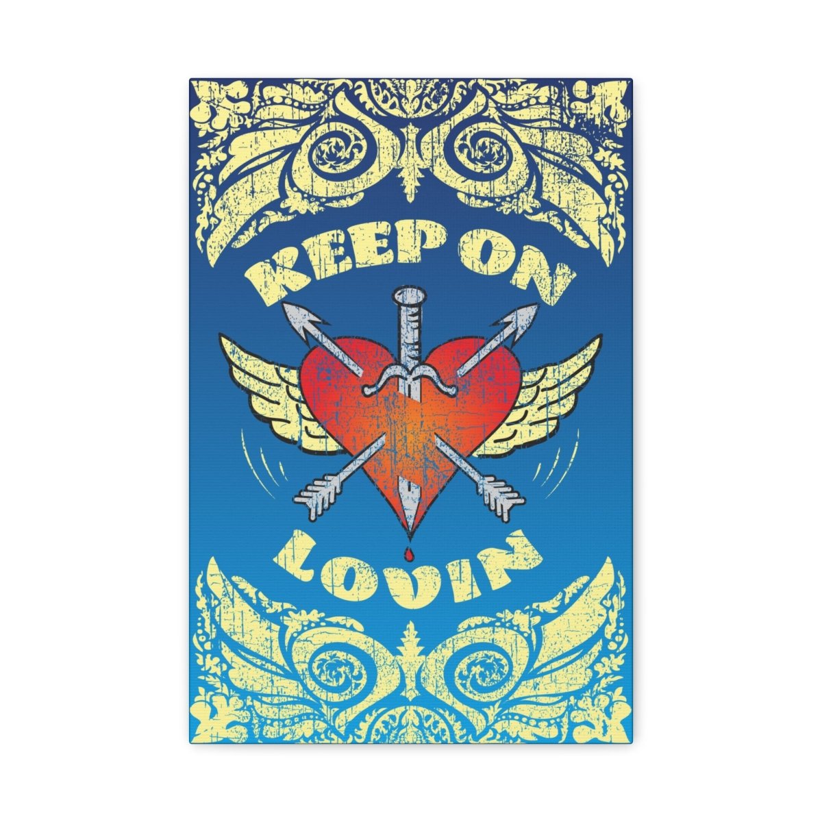 Keep On Loving Canvas Wall Art Wrap, 1.25" Deep