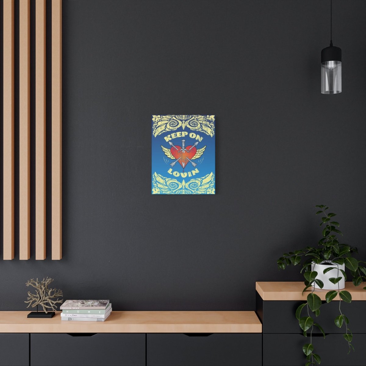 Keep On Loving Canvas Wall Art Wrap, 1.25" Deep