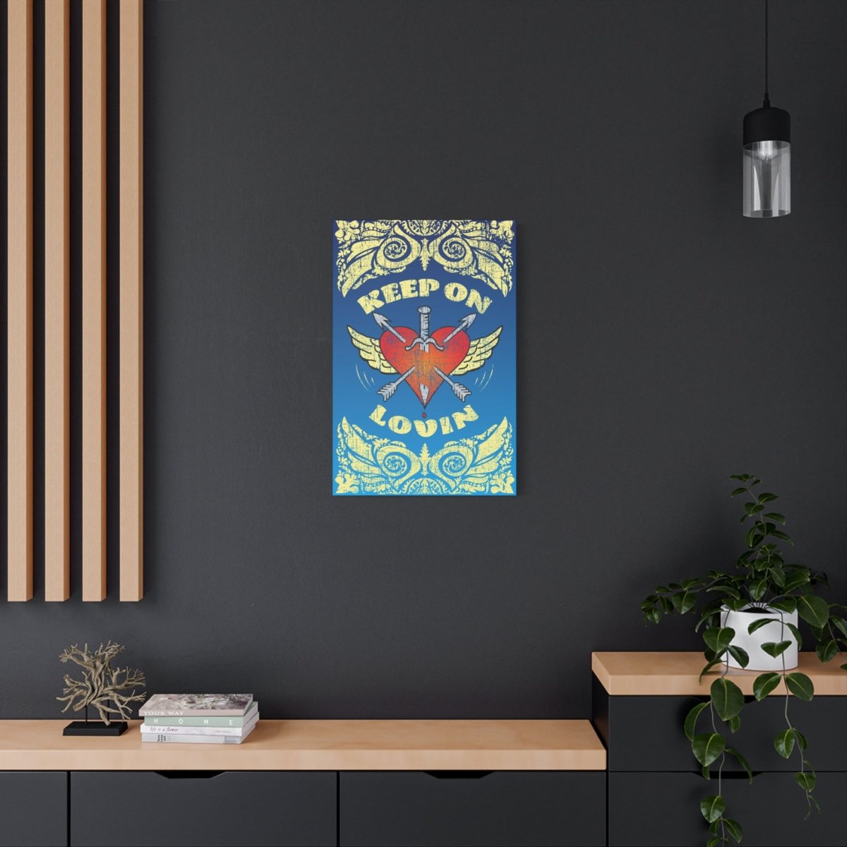 Keep On Loving Canvas Wall Art Wrap, 1.25" Deep