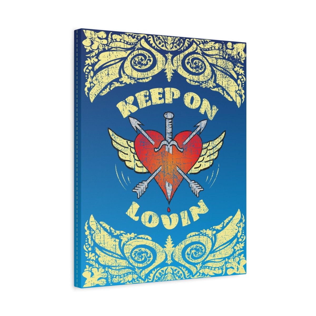 Keep On Loving Canvas Wall Art Wrap, 1.25" Deep