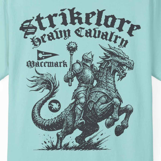 Knights Heavy Cavalry, Strikelore of Macemark Comfort Colors Relaxed Fit Heavy Soft Tee