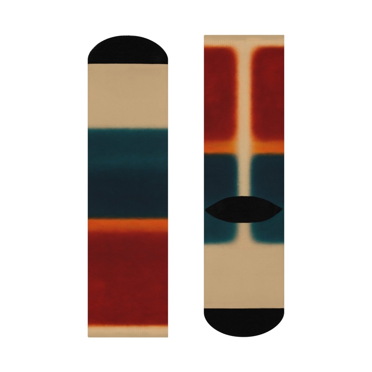 Lakeside Bonfire Abstract Color Field Gift Cushioned Crew Socks