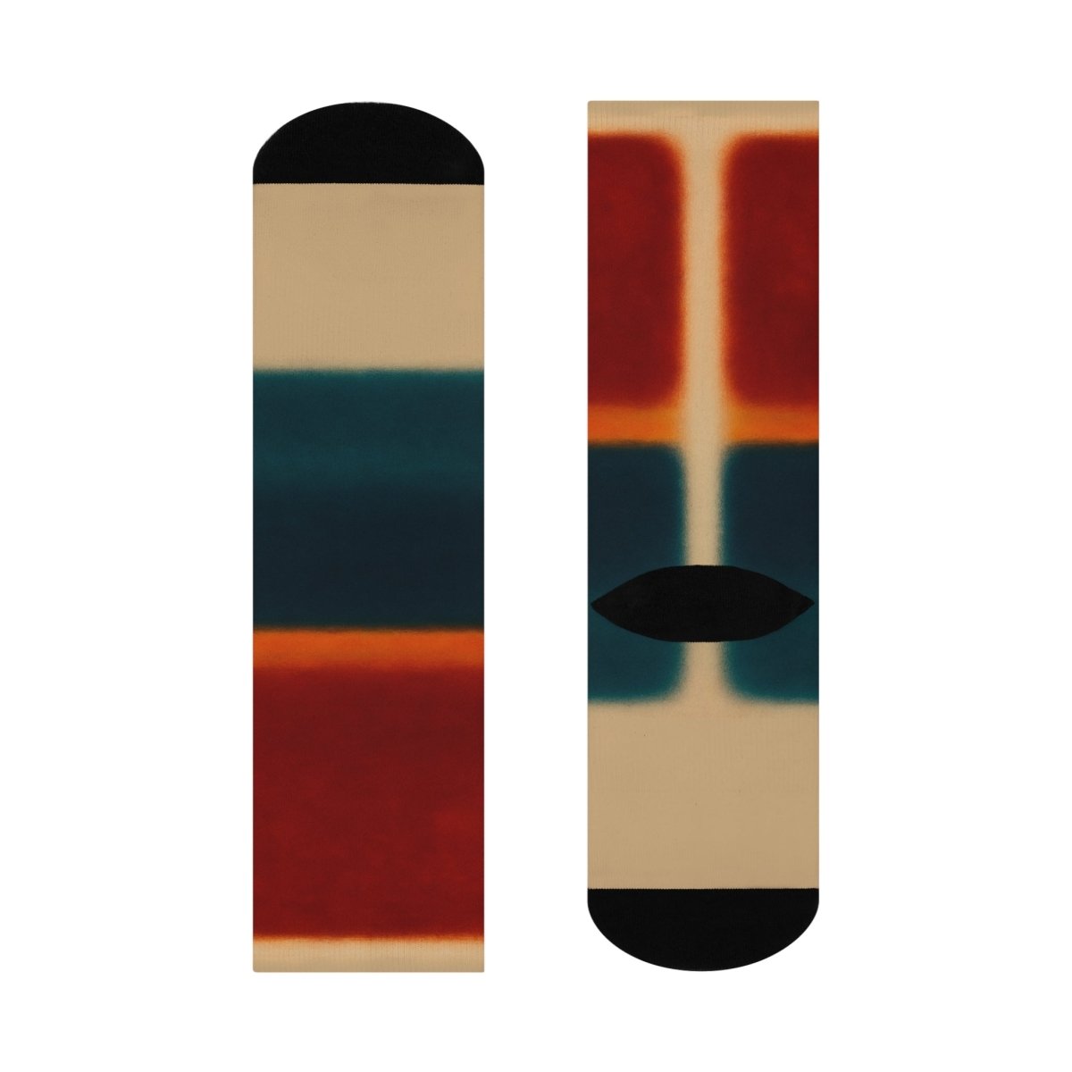 Lakeside Bonfire Abstract Color Field Gift Cushioned Crew Socks