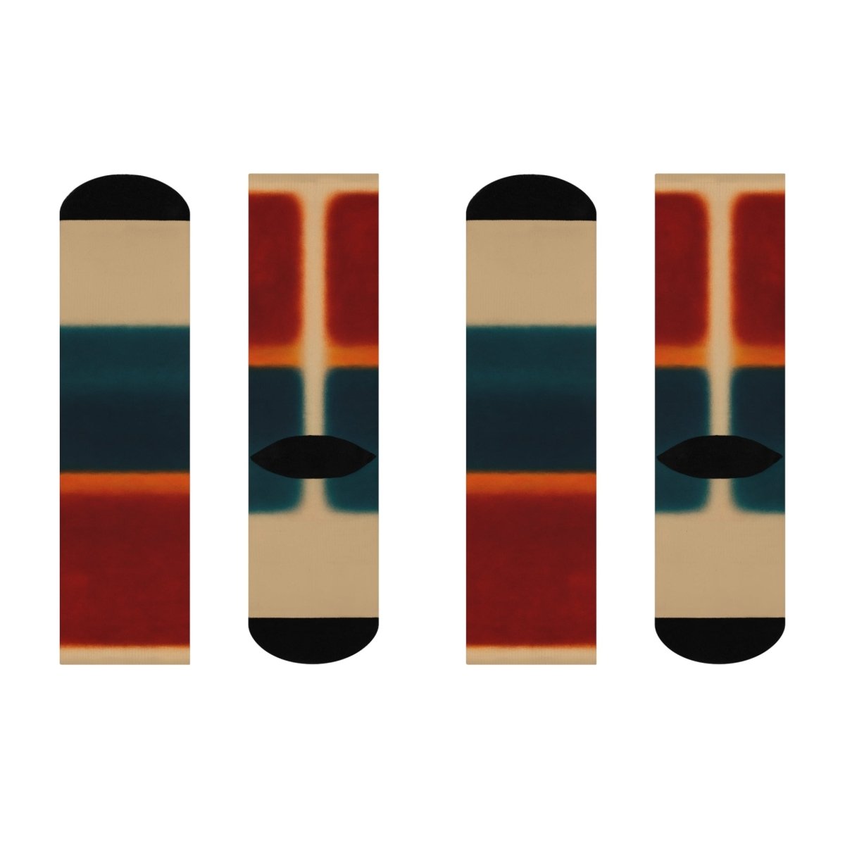 Lakeside Bonfire Abstract Color Field Gift Cushioned Crew Socks