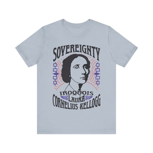 Laura Cornelius Kellogg Premium T-Shirt, Iroquois Princess, Six Nations, Her Gift, Sovereignty Freedom Fighter