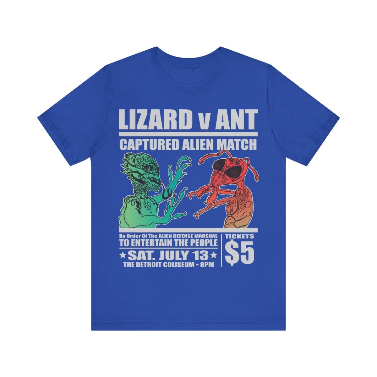 Lizard People v Ant People Captured Alien Event Premium T-Shirt