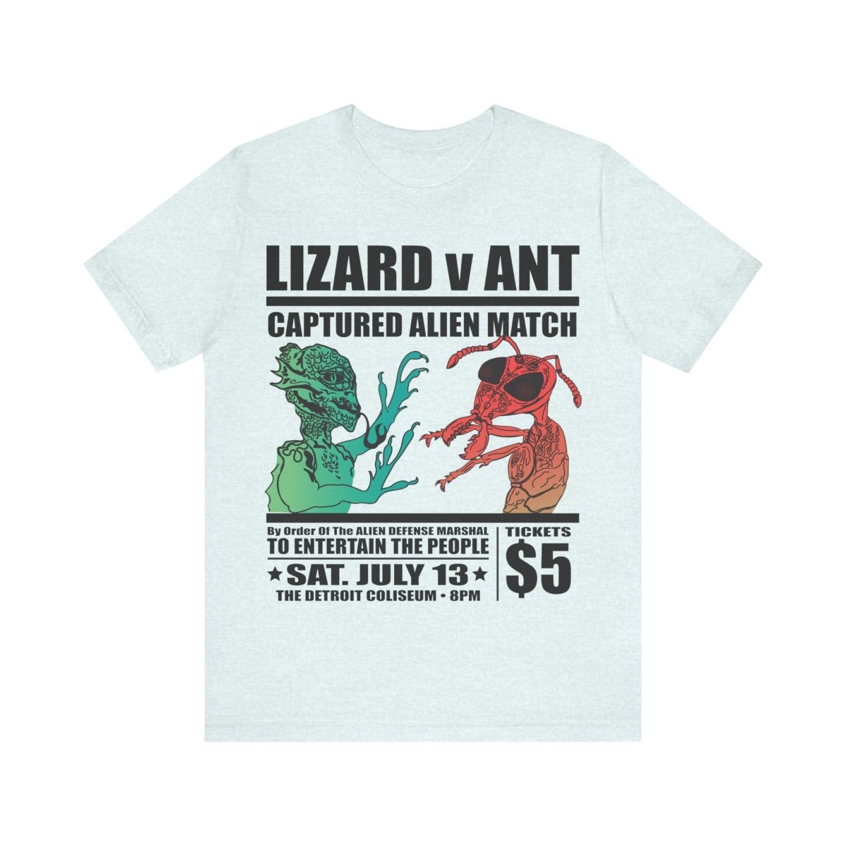 Lizard People v Ant People Captured Alien Event Premium T-Shirt