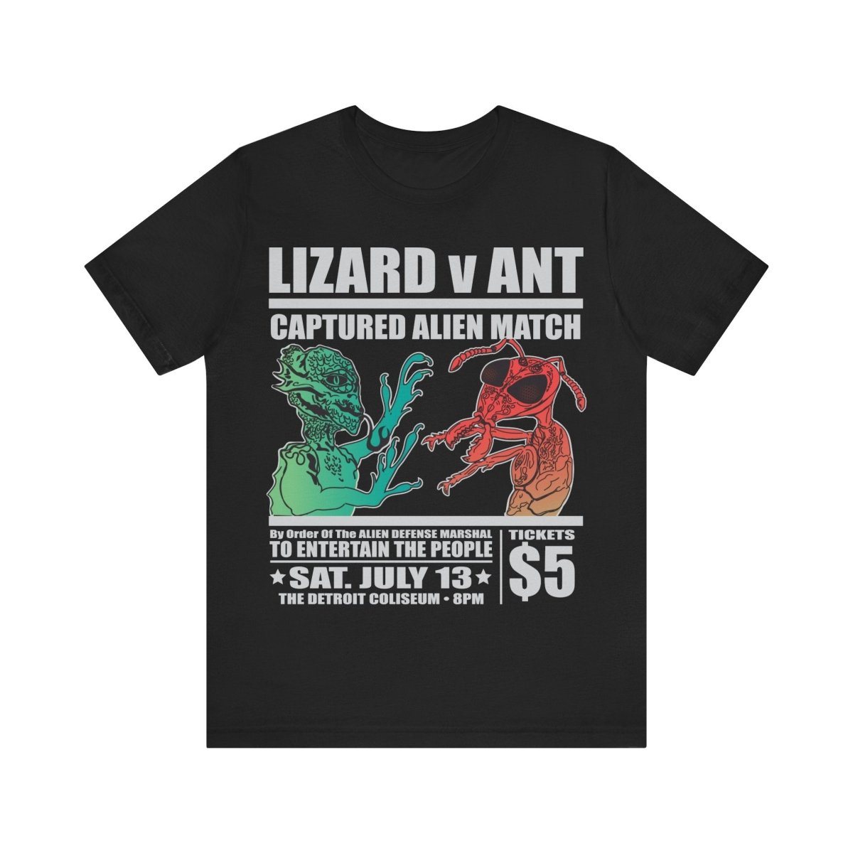 Lizard People v Ant People Captured Alien Event Premium T-Shirt