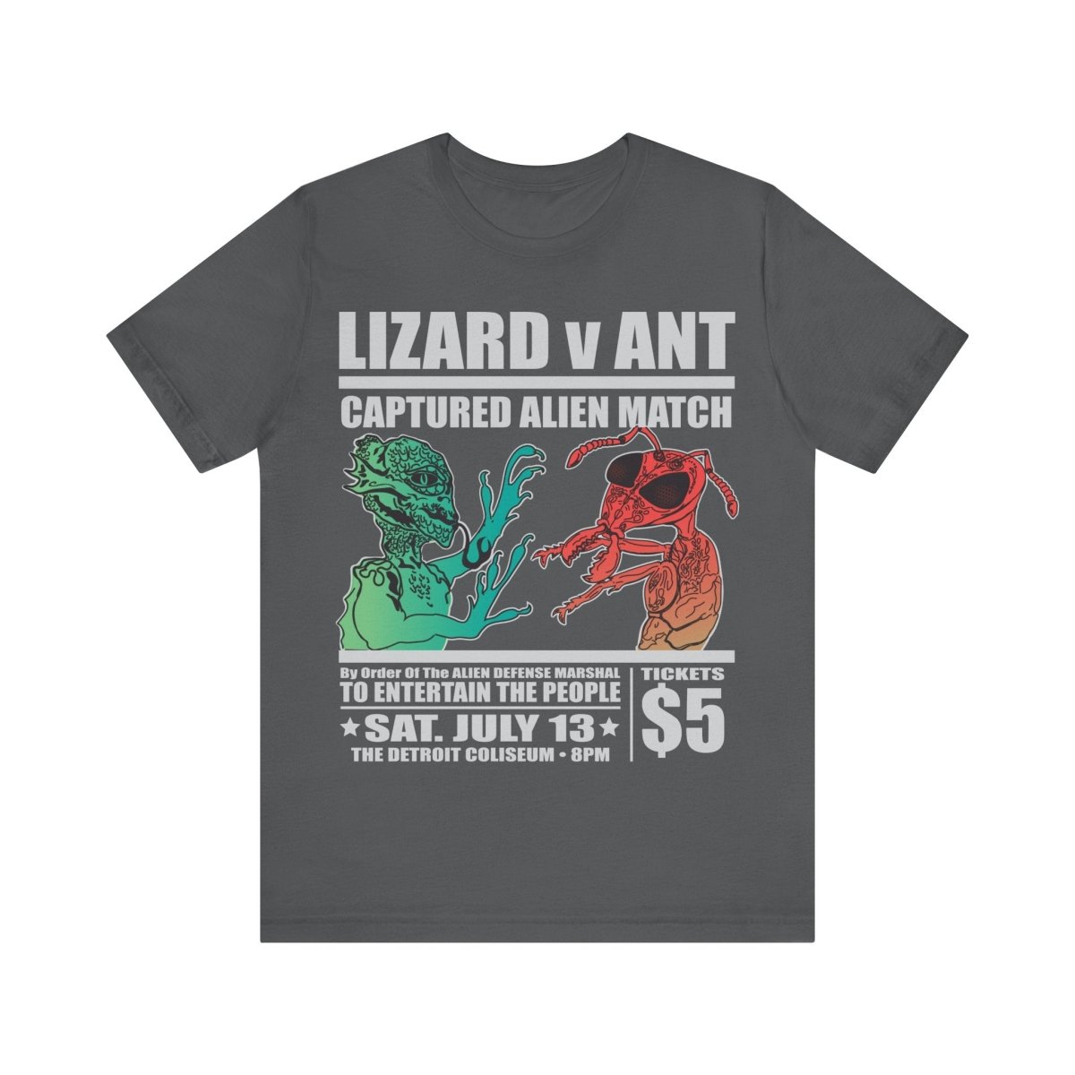 Lizard People v Ant People Captured Alien Event Premium T-Shirt