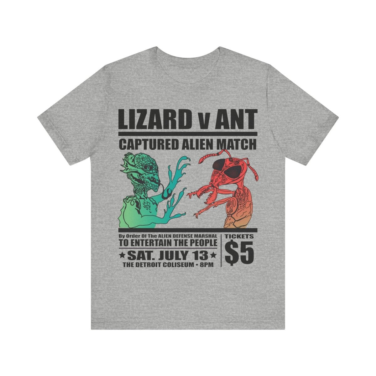 Lizard People v Ant People Captured Alien Event Premium T-Shirt