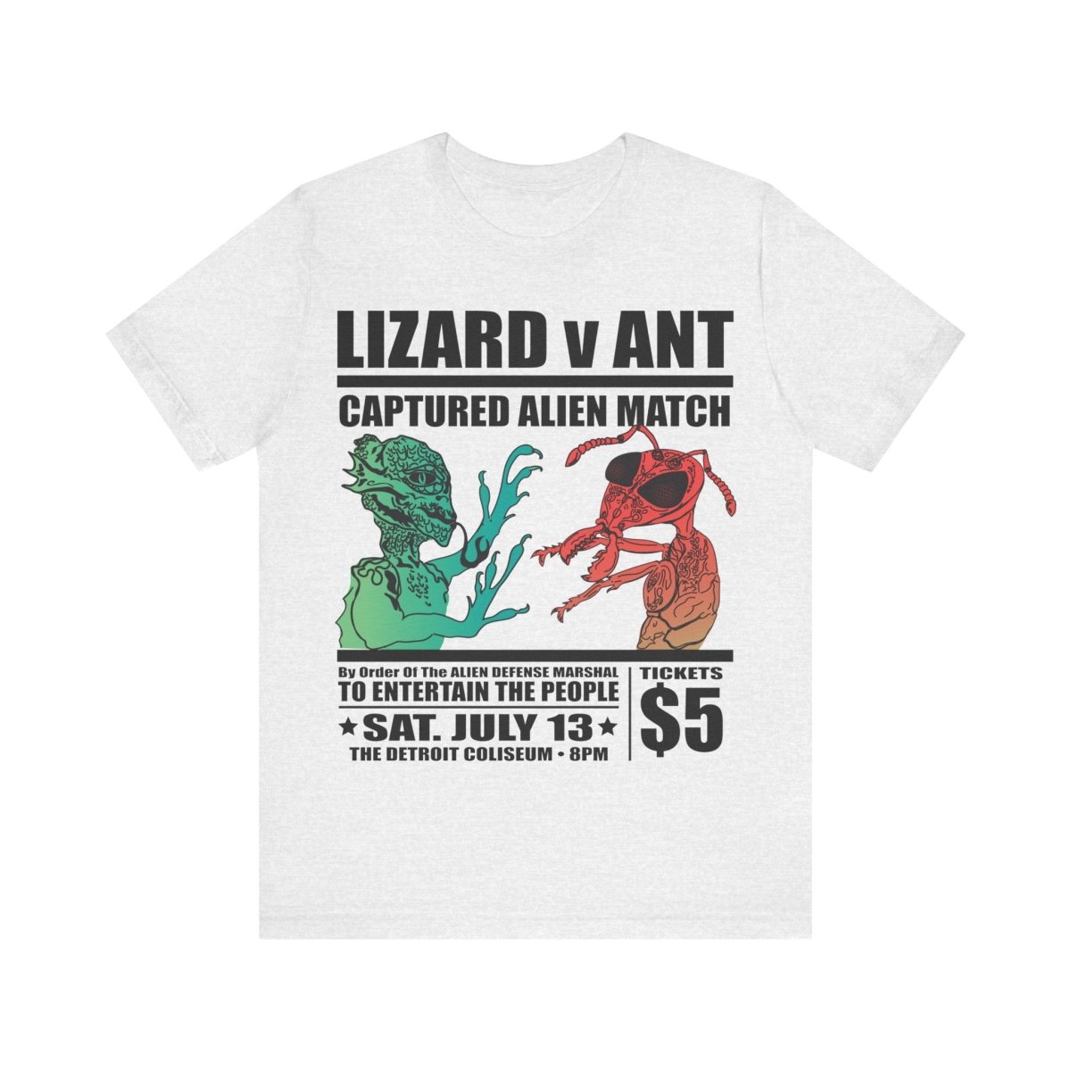 Lizard People v Ant People Captured Alien Event Premium T-Shirt