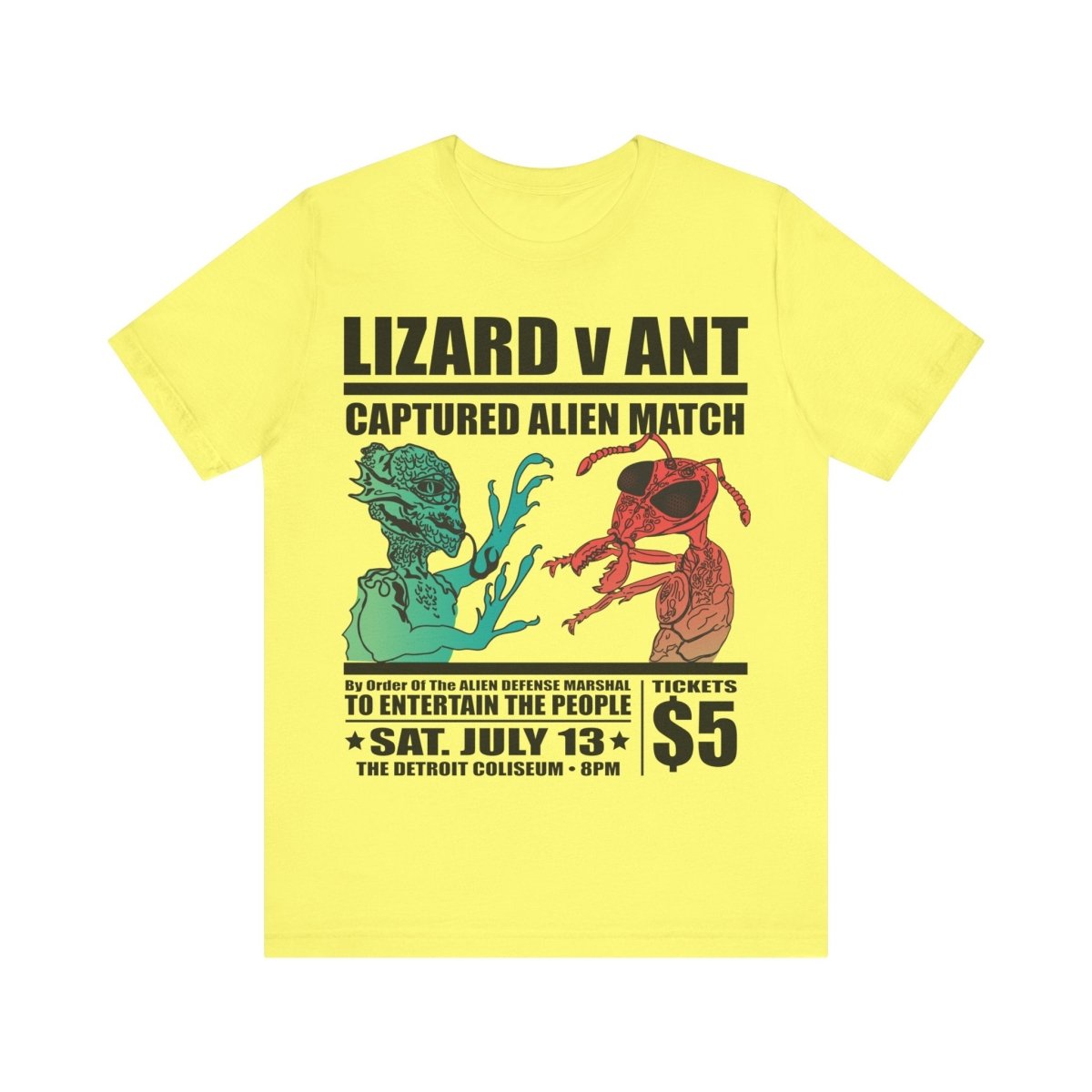 Lizard People v Ant People Captured Alien Event Premium T-Shirt