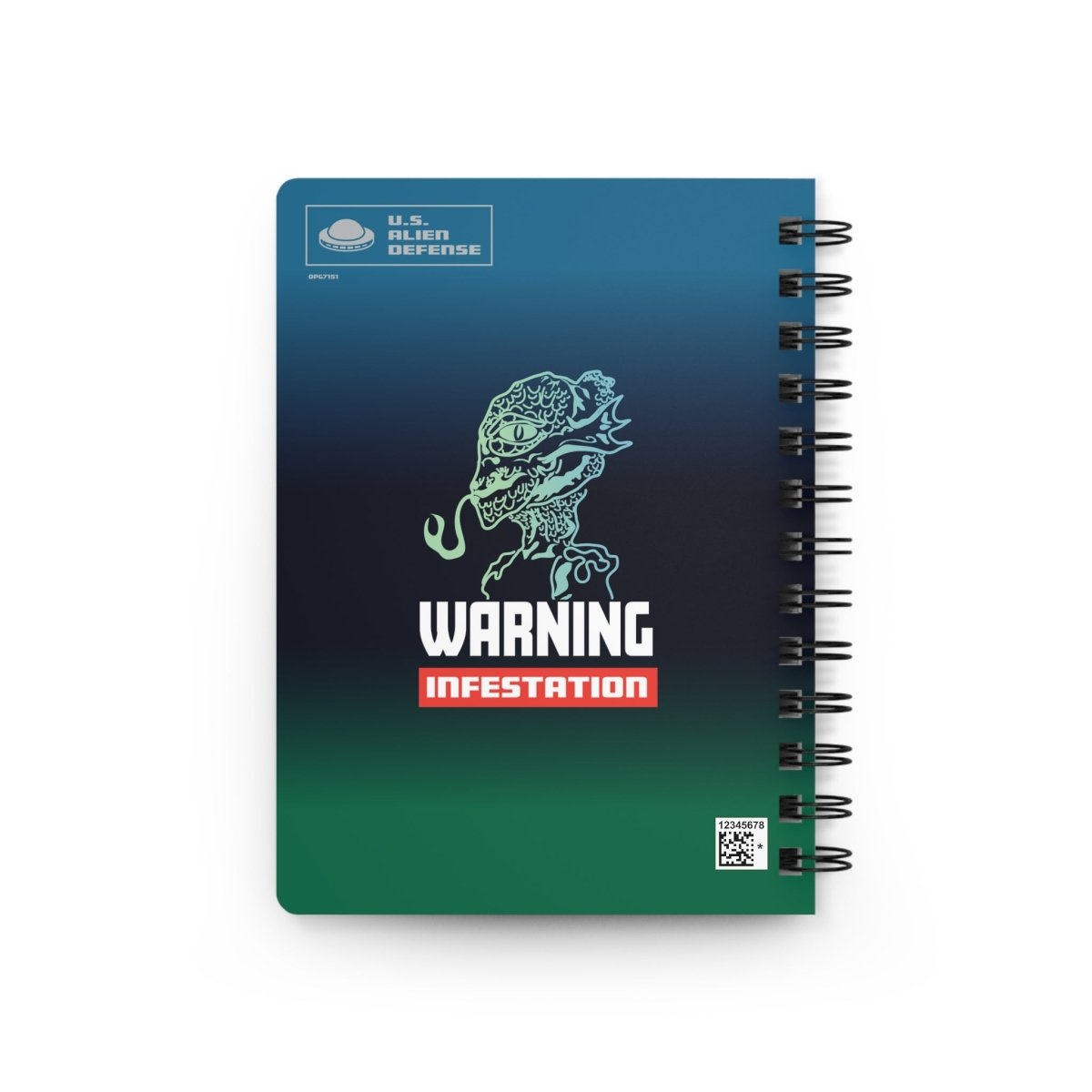 Lizard People Warning Spiral Bound Journal or Notebook