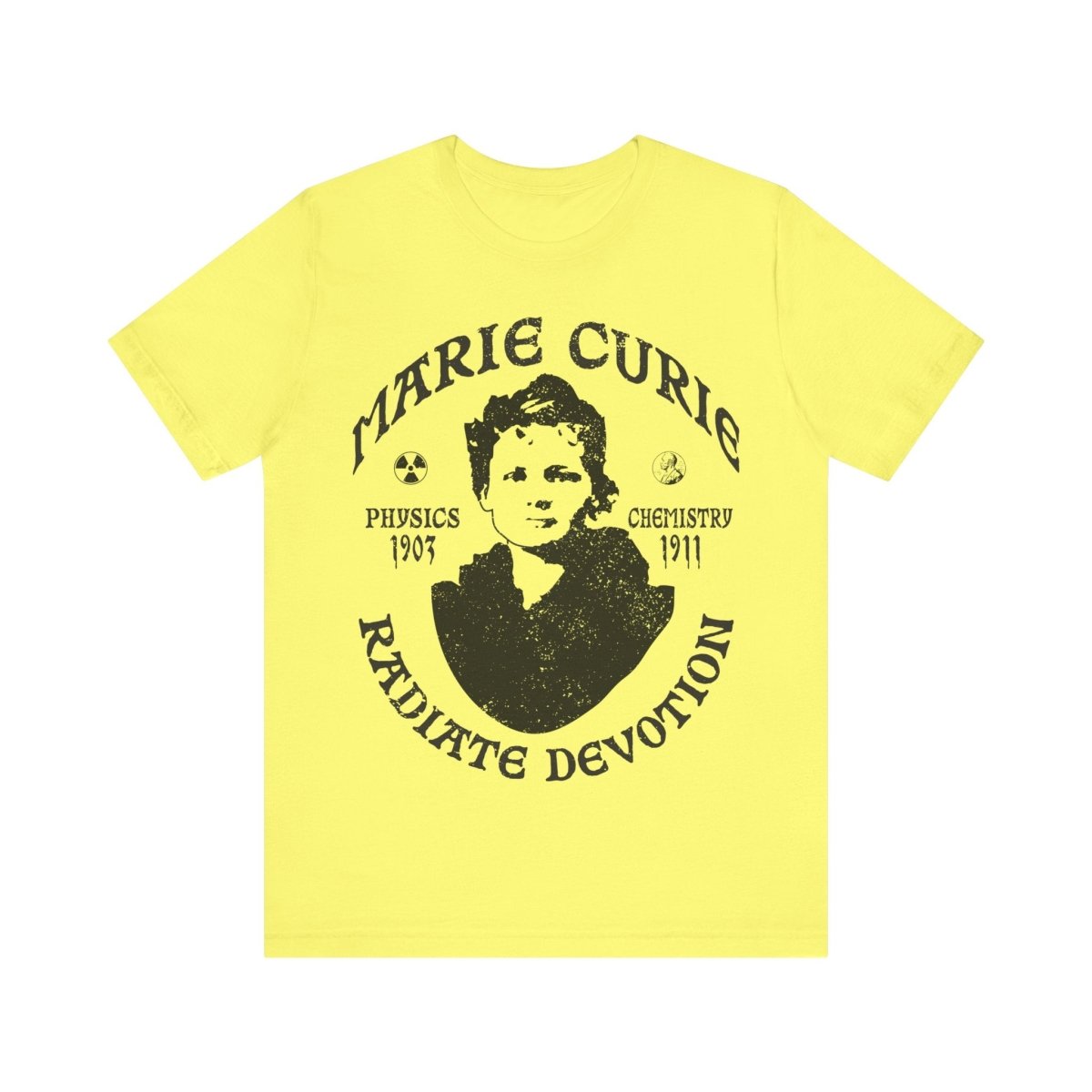 Marie Curie Premium T-Shirt Science and Devotion, Chemistry, Physics, Her Gift
