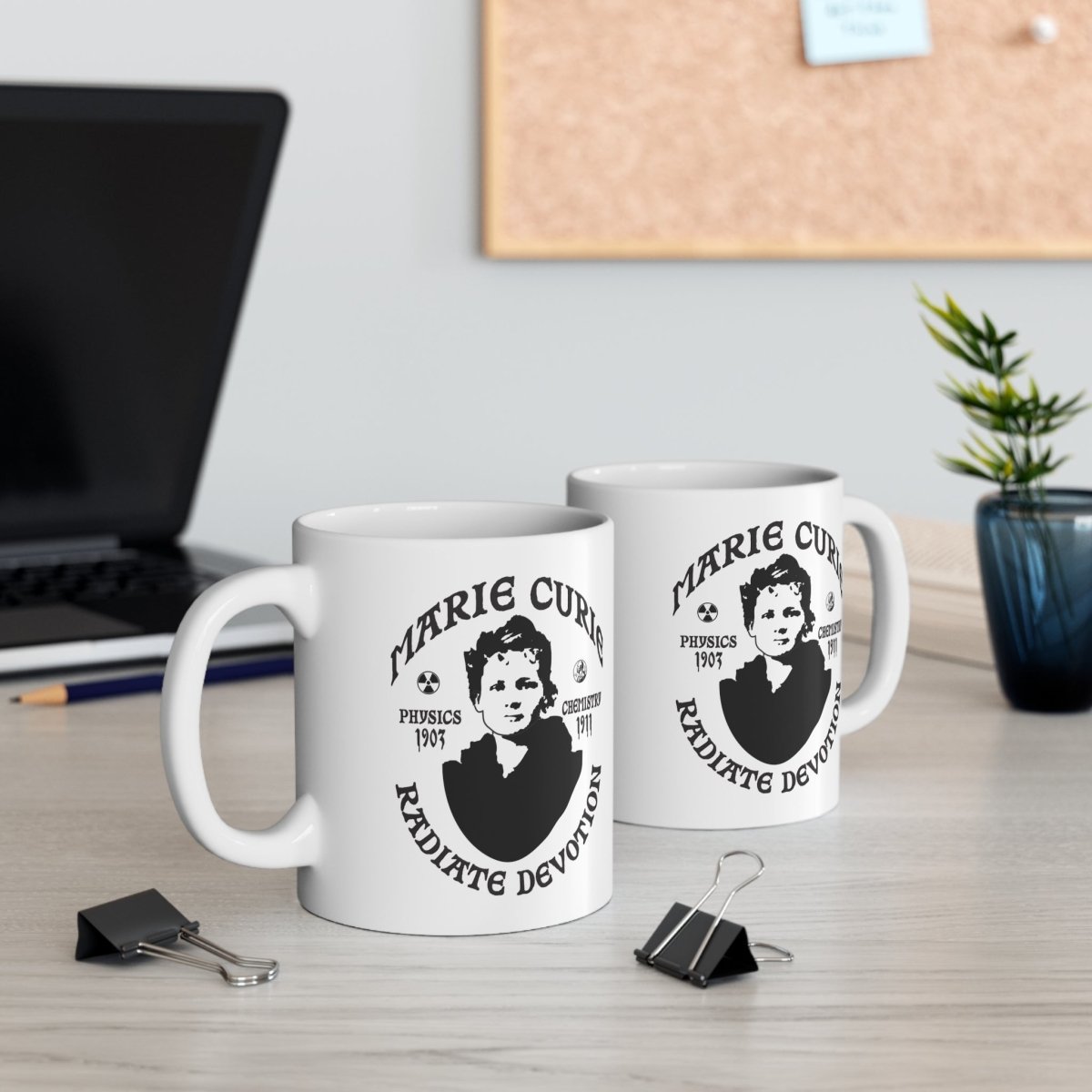 Marie Curie Radiate Devotion STEM Inspiration Heroine Classic Mug