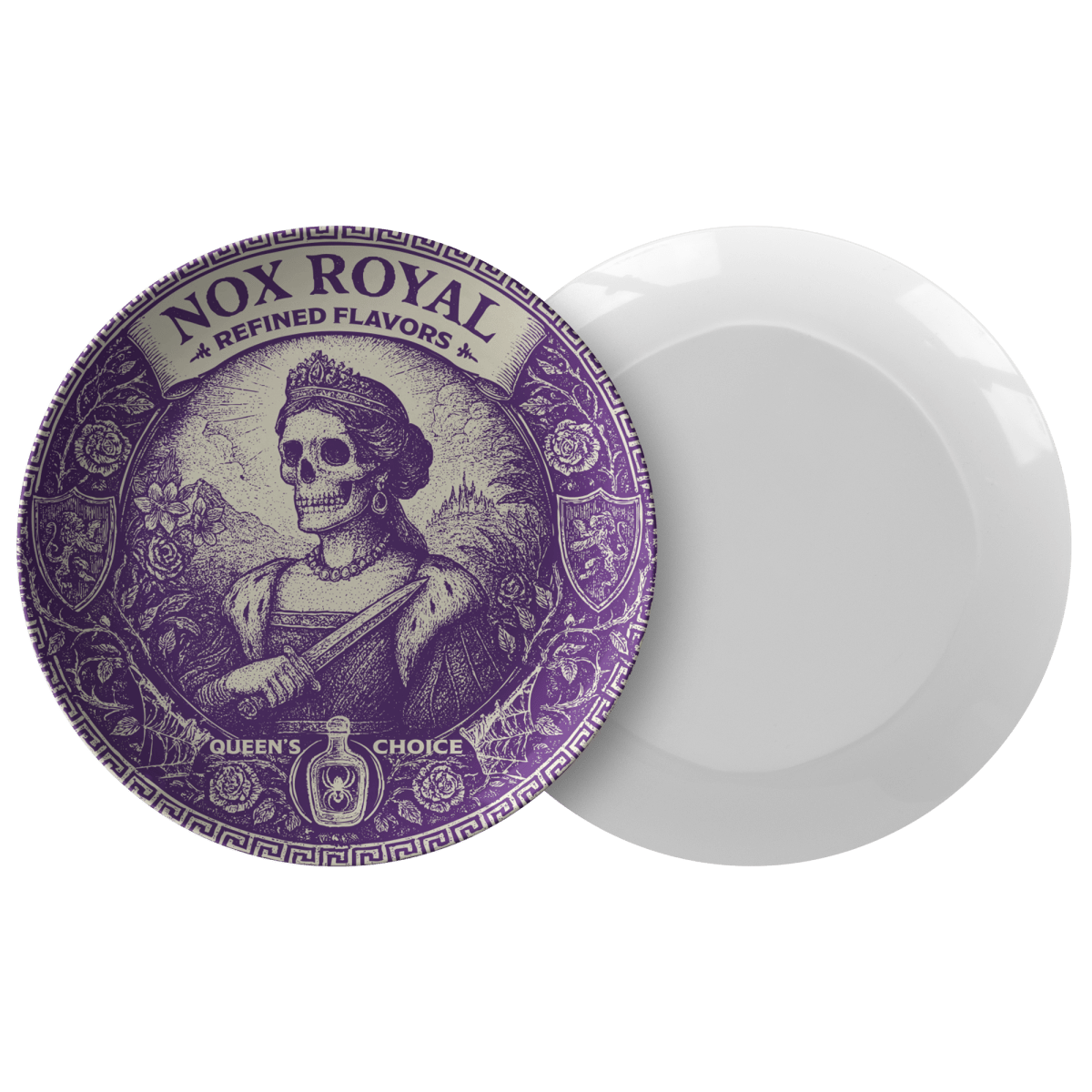 Meal Wish Woman Gift Poison Plate Queen's Choice from Nox Royal Refined Flavors, 1 or Sets of 2, 4, Fun Food and Decor