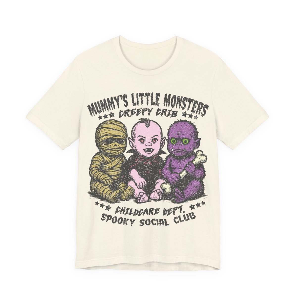 Monster Babies Funny Premium T-Shirt, Halloween Summerween Scary Spooky Childcare