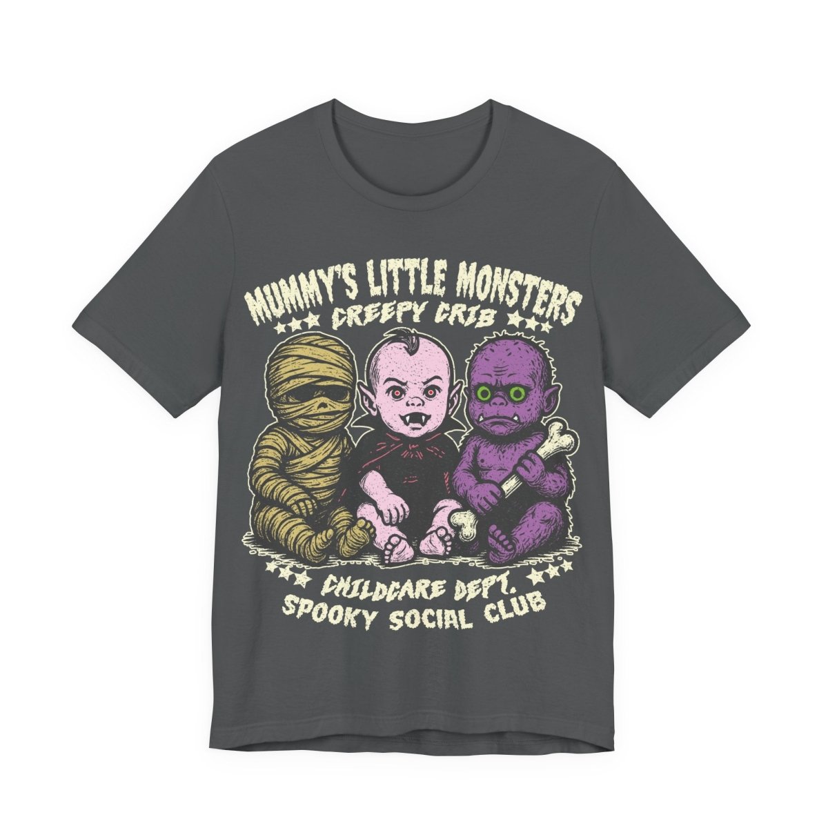 Monster Babies Funny Premium T-Shirt, Halloween Summerween Scary Spooky Childcare