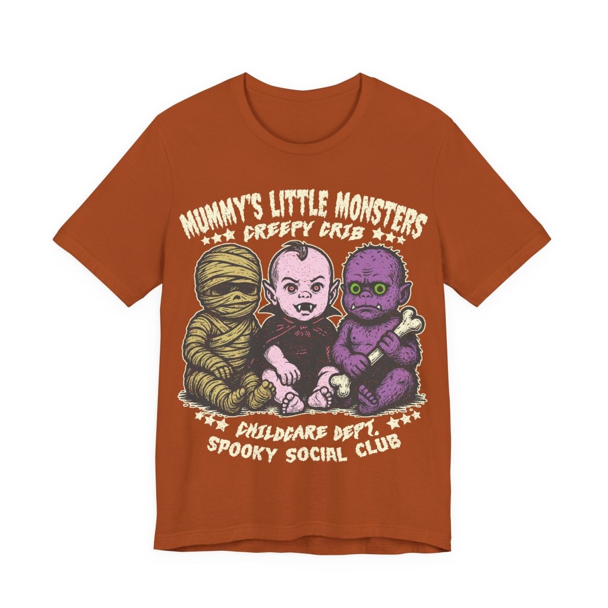Monster Babies Funny Premium T-Shirt, Halloween Summerween Scary Spooky Childcare