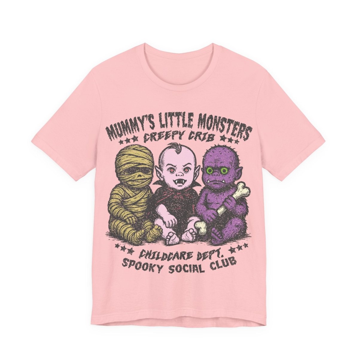 Monster Babies Funny Premium T-Shirt, Halloween Summerween Scary Spooky Childcare