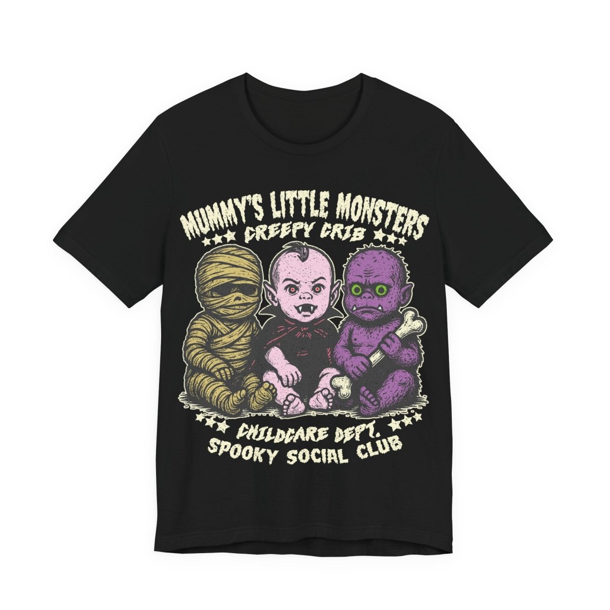 Monster Babies Funny Premium T-Shirt, Halloween Summerween Scary Spooky Childcare