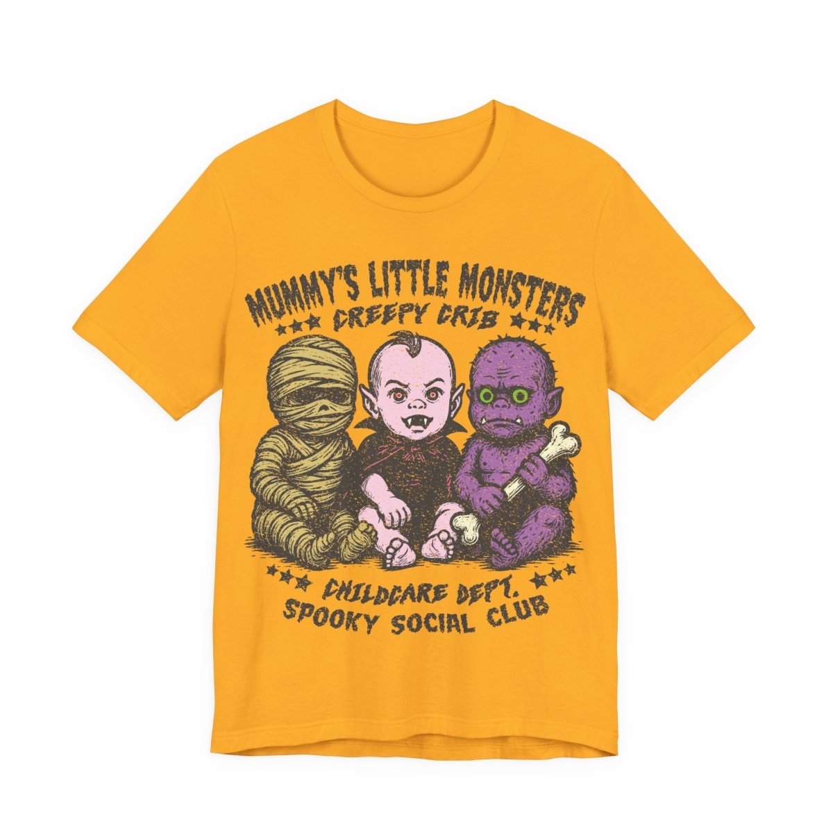 Monster Babies Funny Premium T-Shirt, Halloween Summerween Scary Spooky Childcare