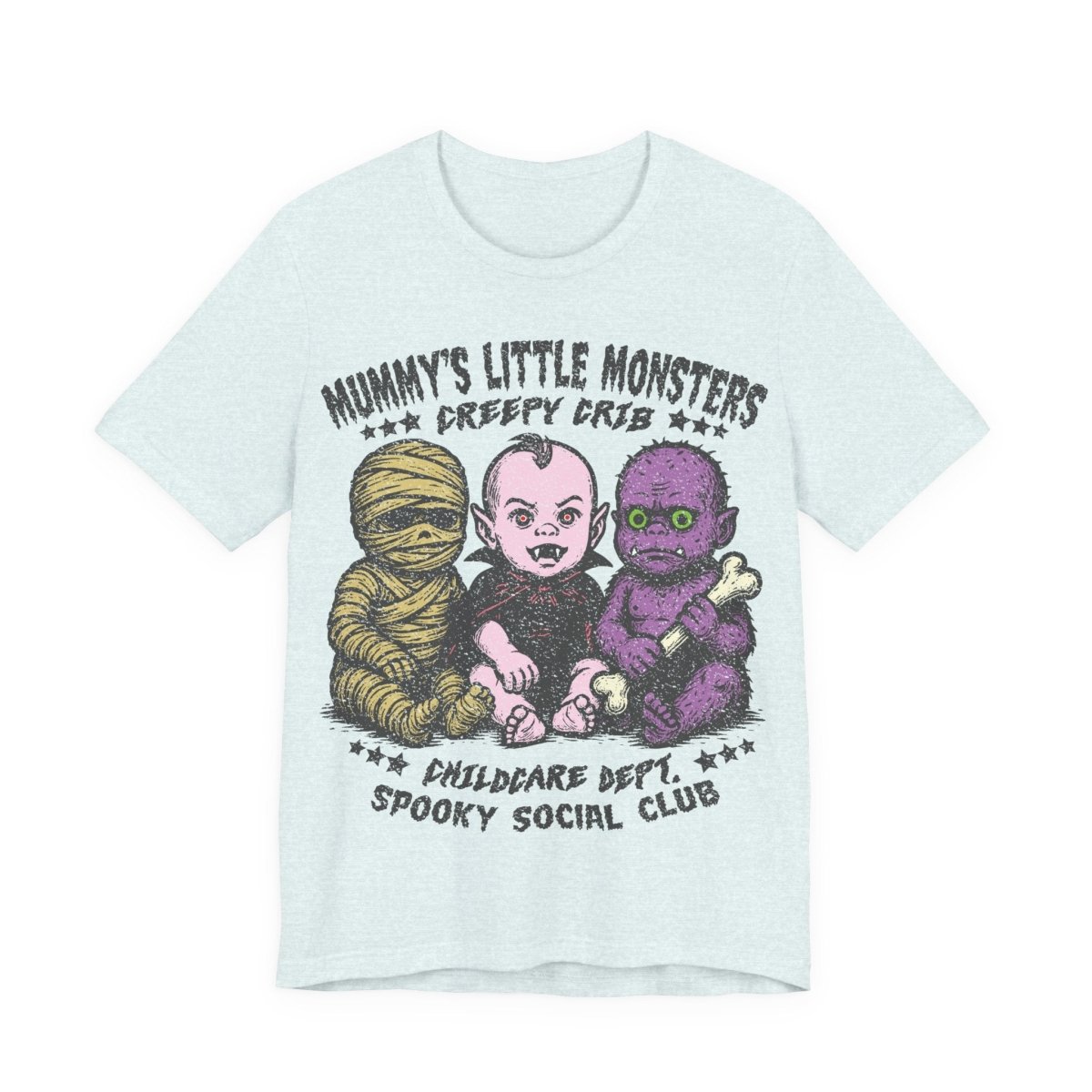 Monster Babies Funny Premium T-Shirt, Halloween Summerween Scary Spooky Childcare