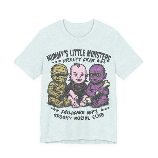 Monster Babies Funny Premium T-Shirt, Halloween Summerween Scary Spooky Childcare