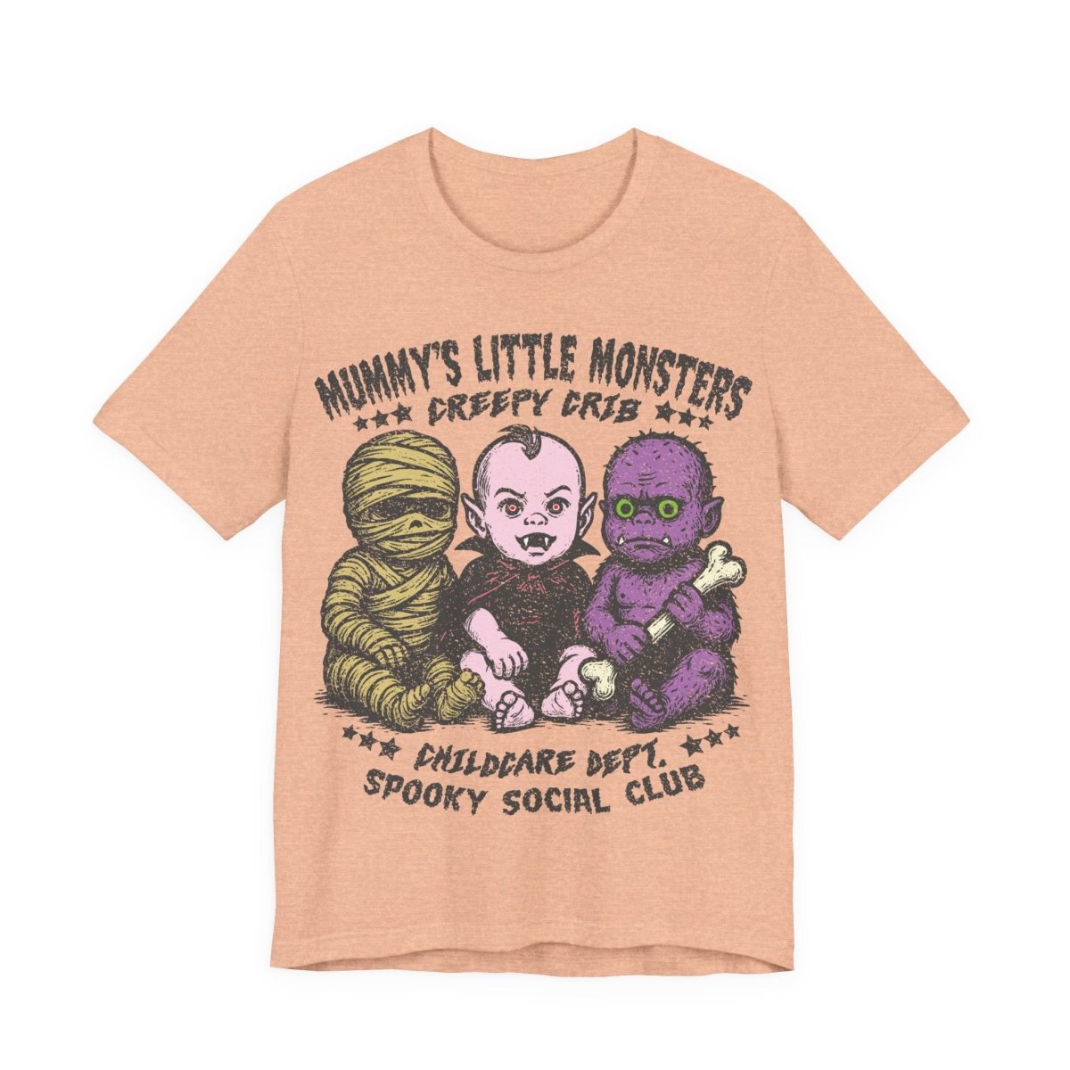 Monster Babies Funny Premium T-Shirt, Halloween Summerween Scary Spooky Childcare