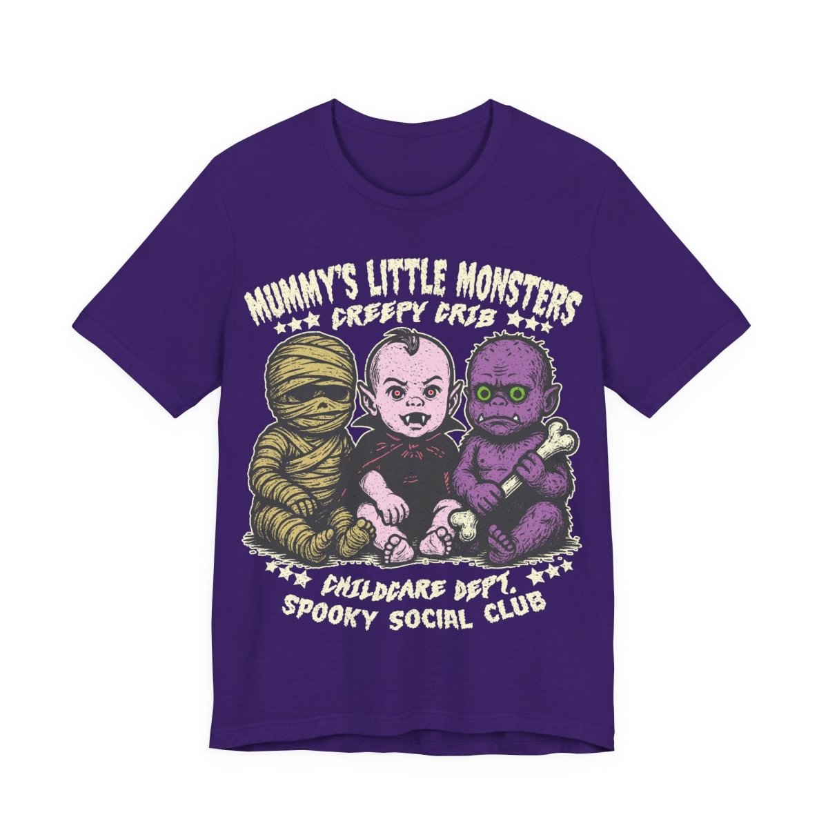 Monster Babies Funny Premium T-Shirt, Halloween Summerween Scary Spooky Childcare