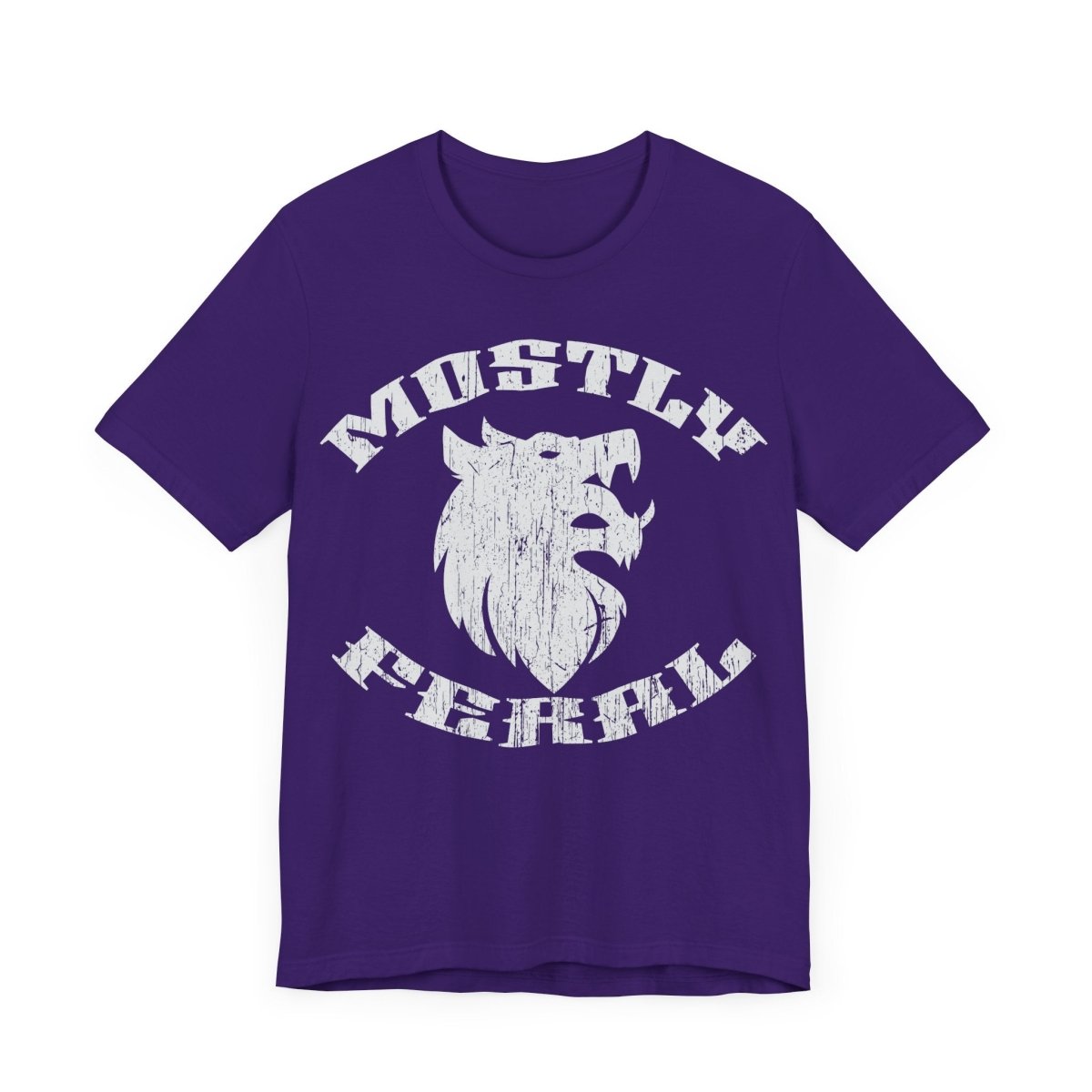 Mostly Feral Premium T-Shirt, Wolf, Wild, Outdoors Gift