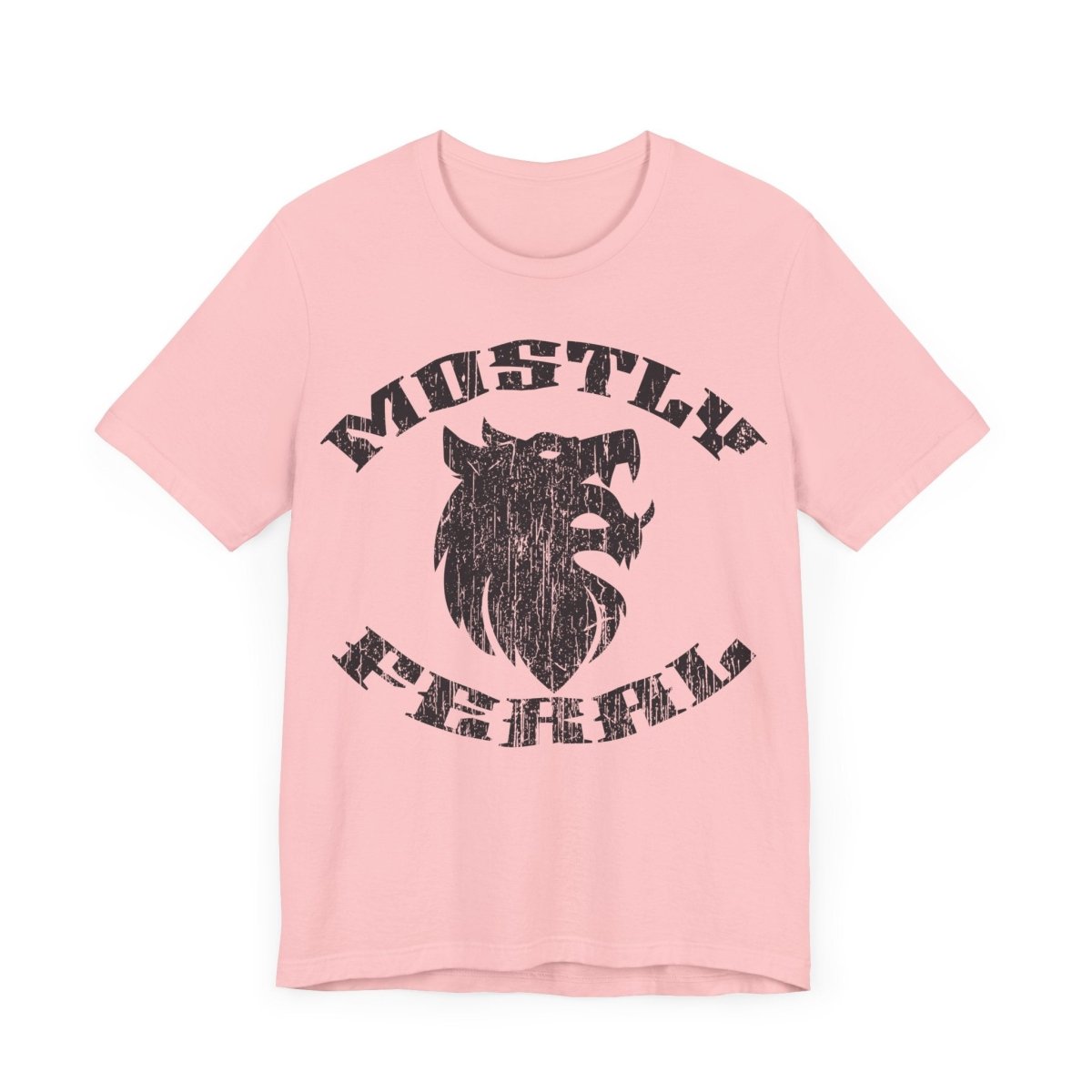 Mostly Feral Premium T-Shirt, Wolf, Wild, Outdoors Gift