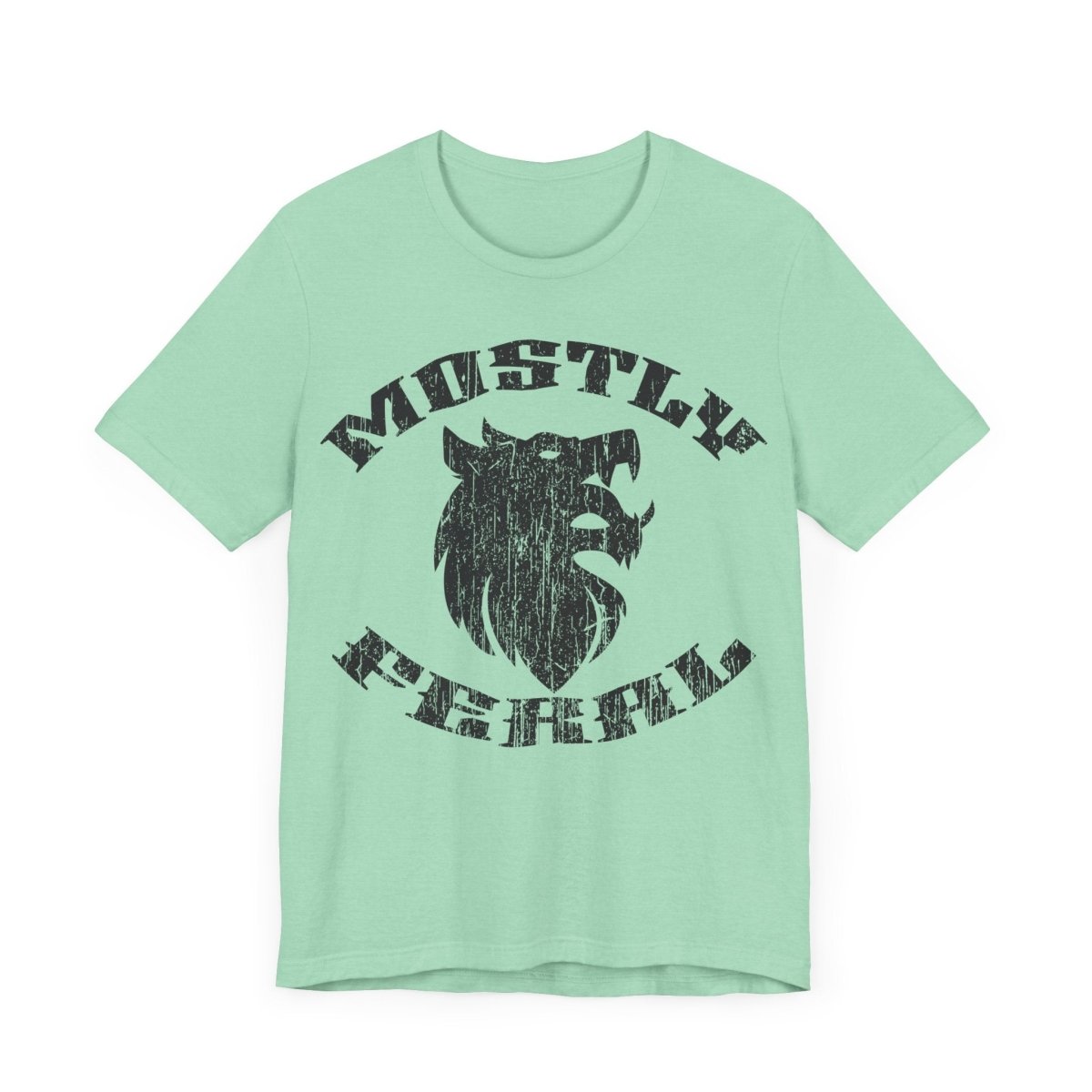 Mostly Feral Premium T-Shirt, Wolf, Wild, Outdoors Gift