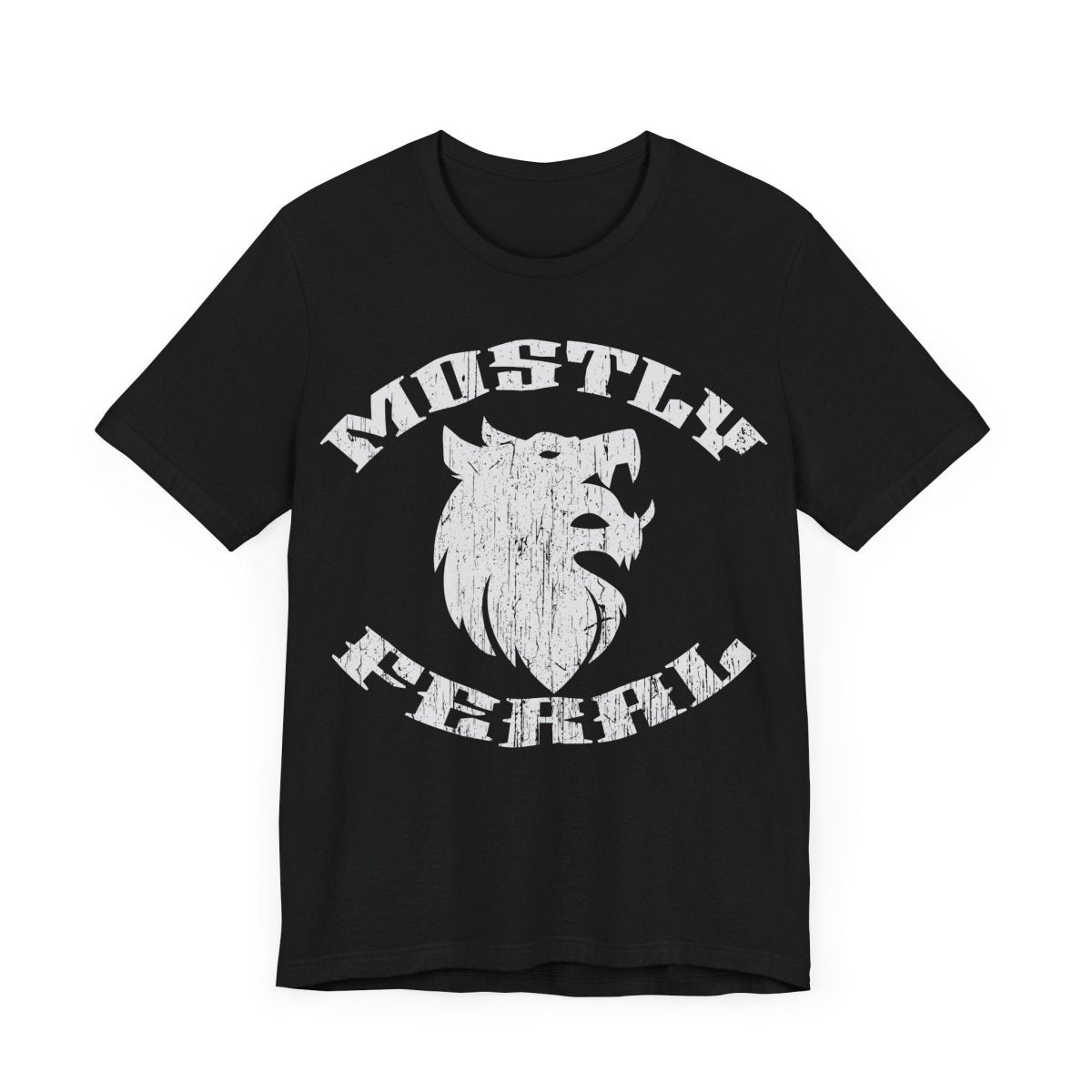 Mostly Feral Premium T-Shirt, Wolf, Wild, Outdoors Gift