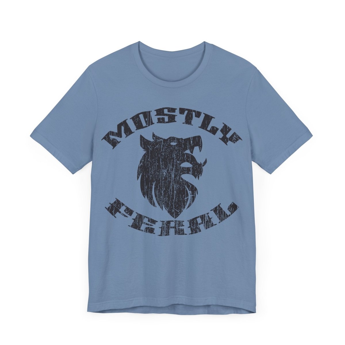 Mostly Feral Premium T-Shirt, Wolf, Wild, Outdoors Gift
