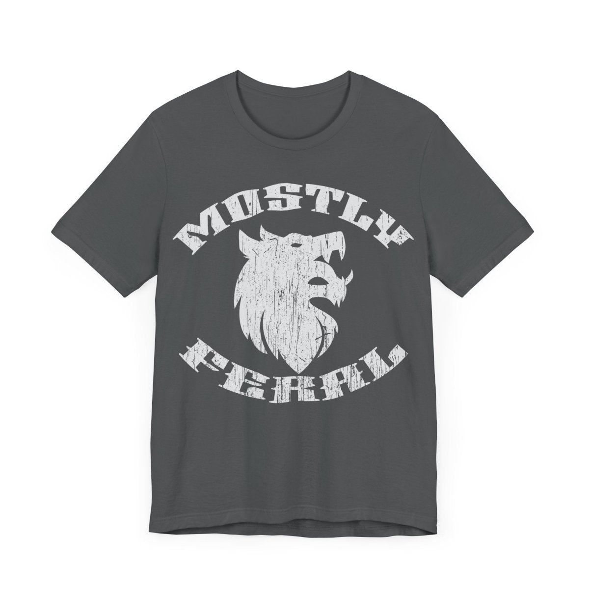 Mostly Feral Premium T-Shirt, Wolf, Wild, Outdoors Gift