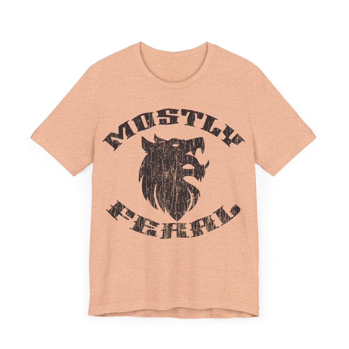 Mostly Feral Premium T-Shirt, Wolf, Wild, Outdoors Gift