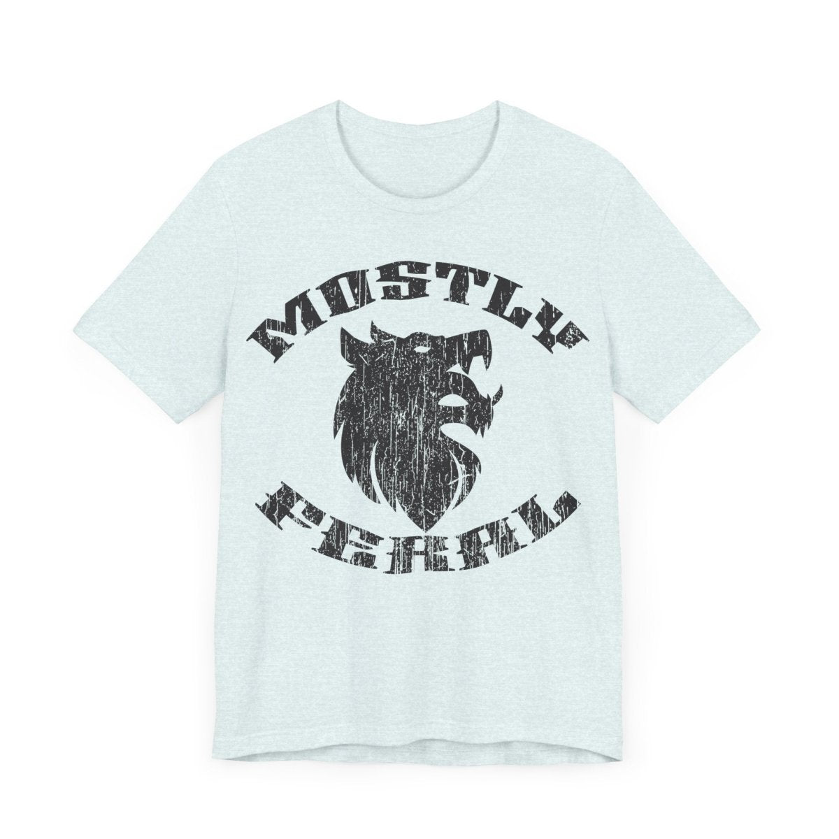 Mostly Feral Premium T-Shirt, Wolf, Wild, Outdoors Gift